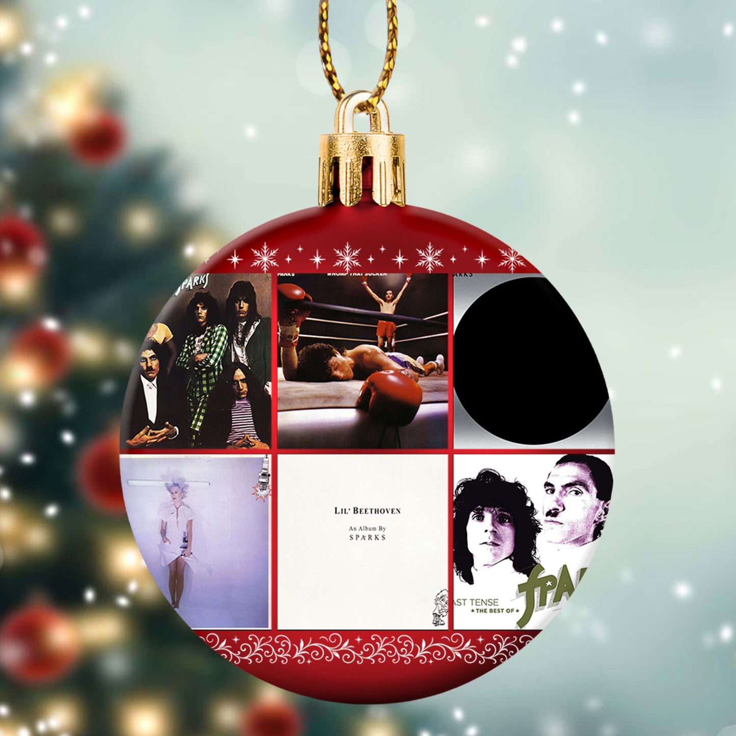 Sparks Ball Ornament – A Quirky Holiday Tribute to Musical Genius