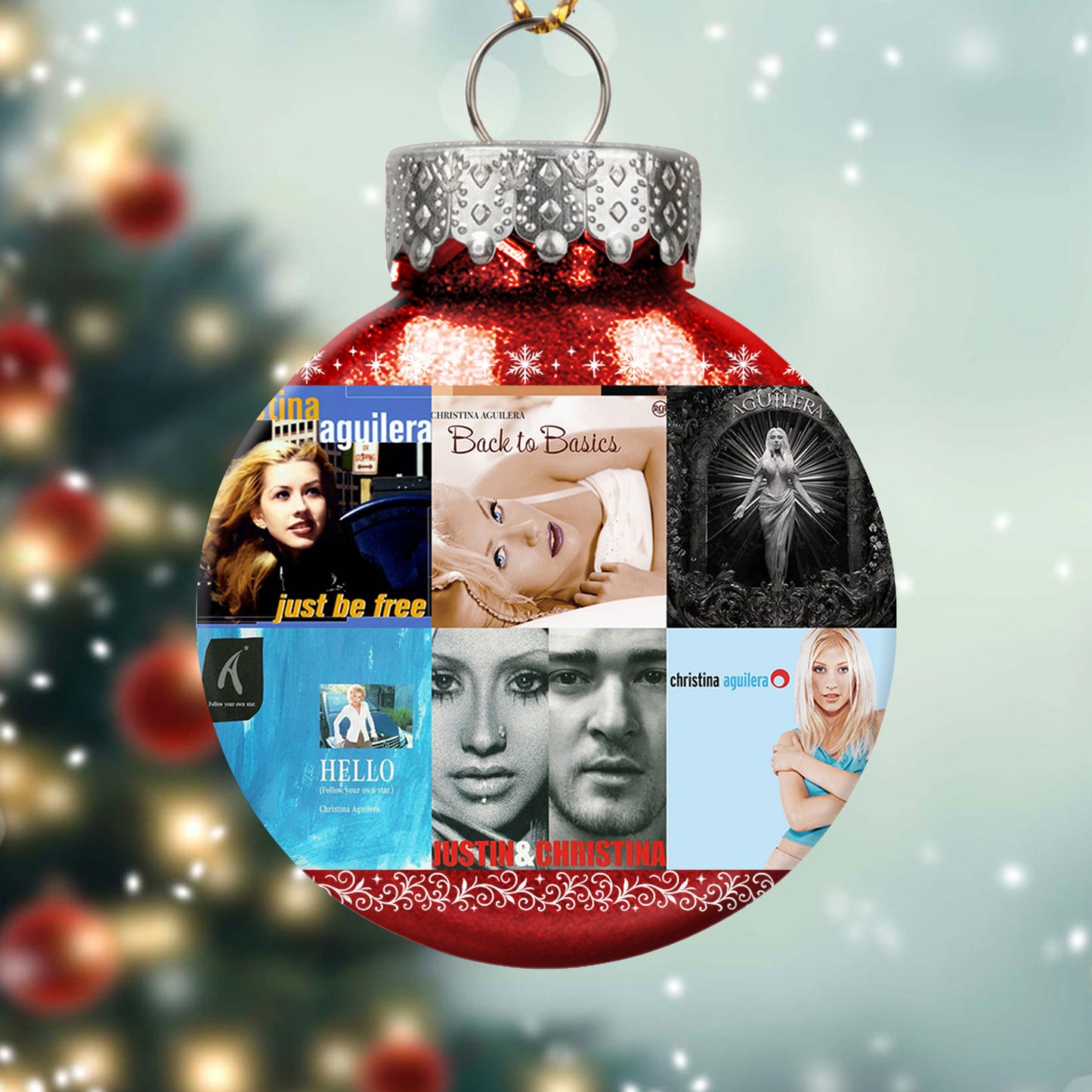 Christina Aguilera Ball Ornament – Pop Diva Elegance for the Holidays