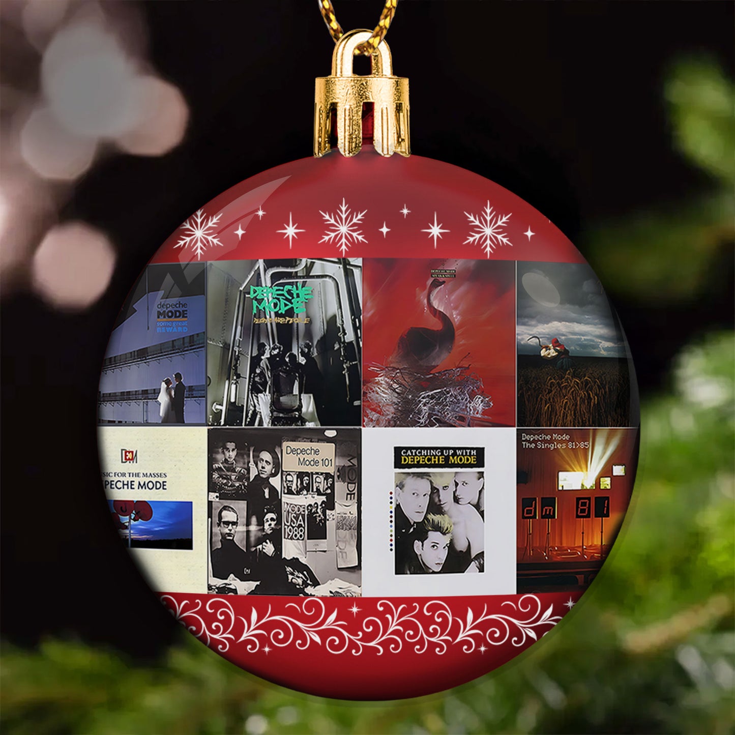 Depeche Mode Ball Ornament – A Synthwave Symphony for the Holiday Season