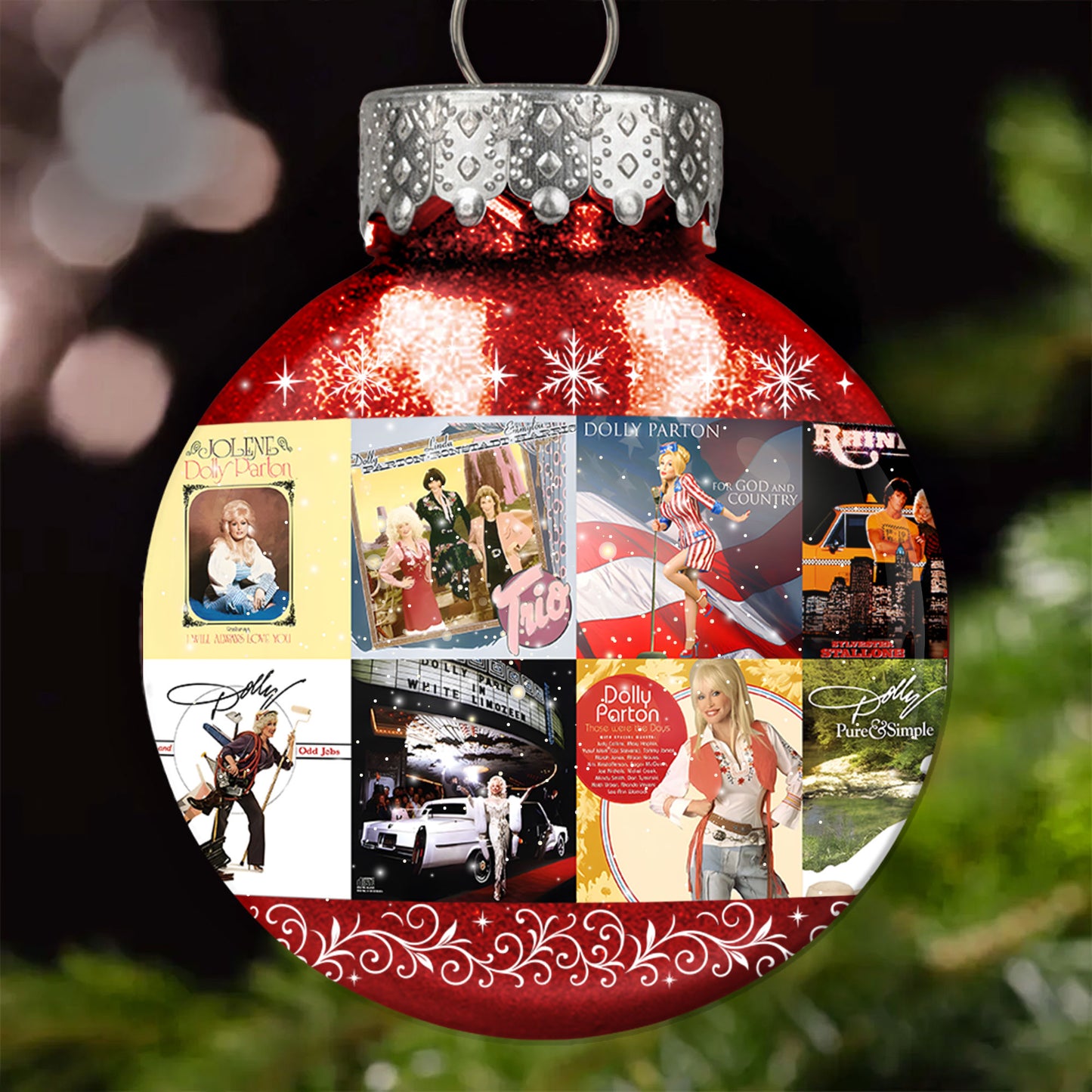 Dolly Parton Ball Ornament – A Sparkling Tribute to Country Grace and Christmas Joy