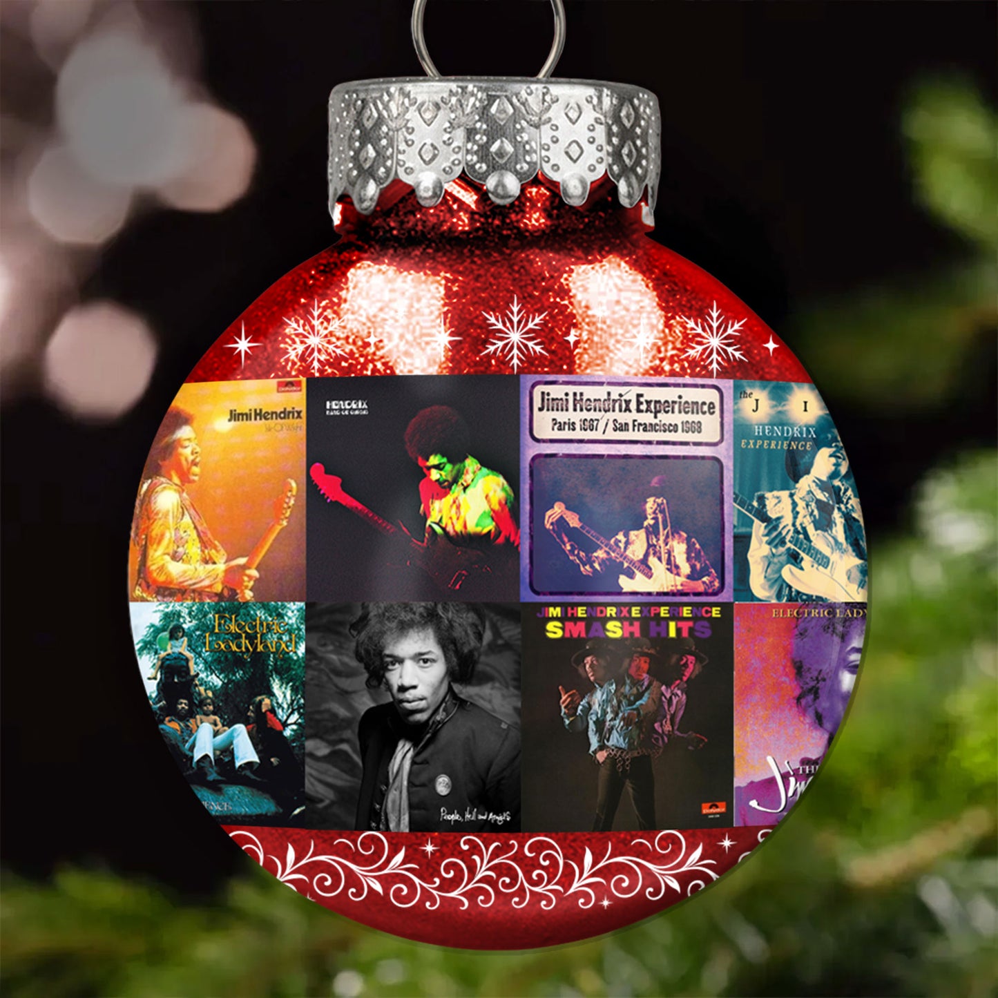 Jimi Hendrix Ball Ornament – Ignite Your Holidays with Legendary Energy