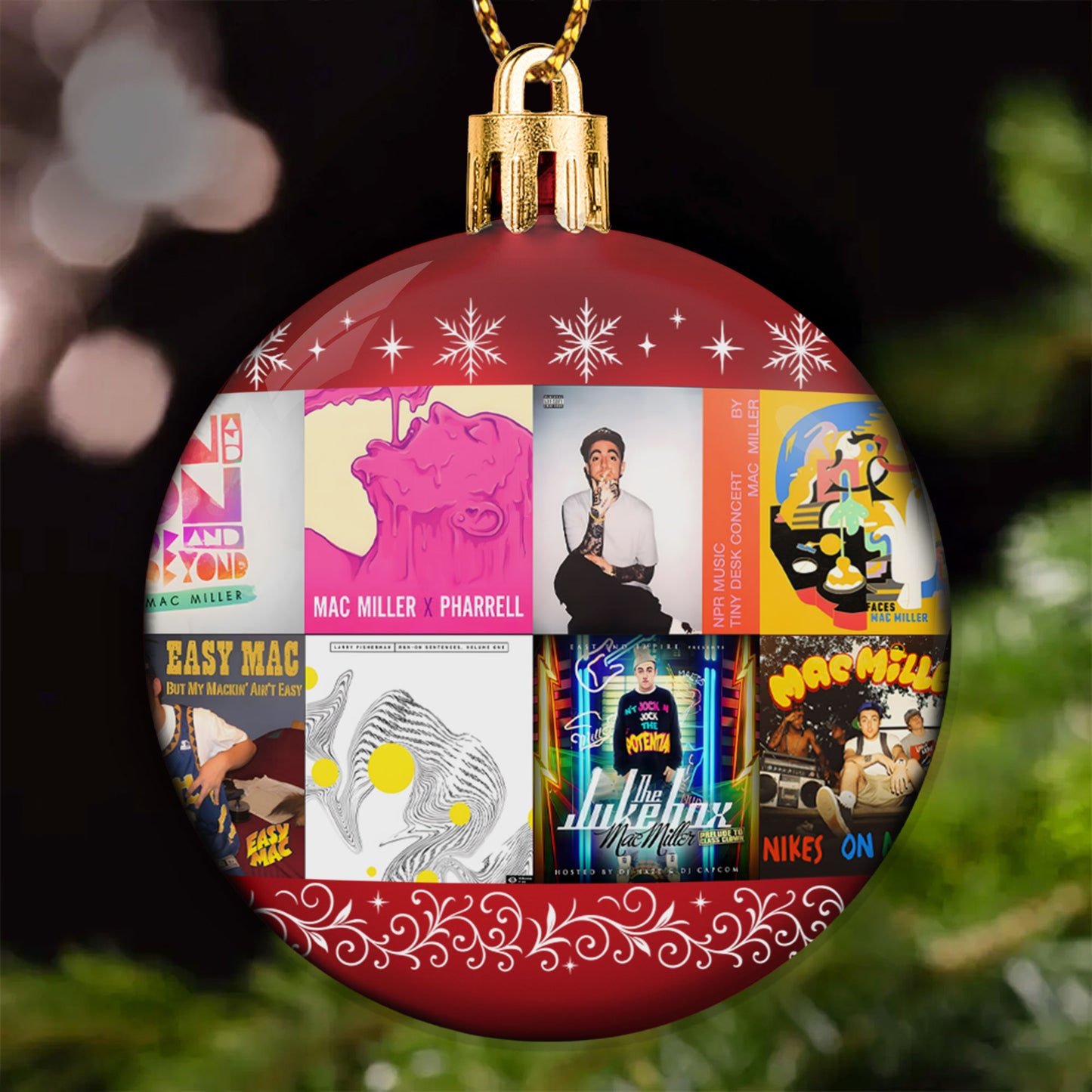 Mac Miller Ball Ornament – A Tribute to Timeless Vibes and Soulful Sound