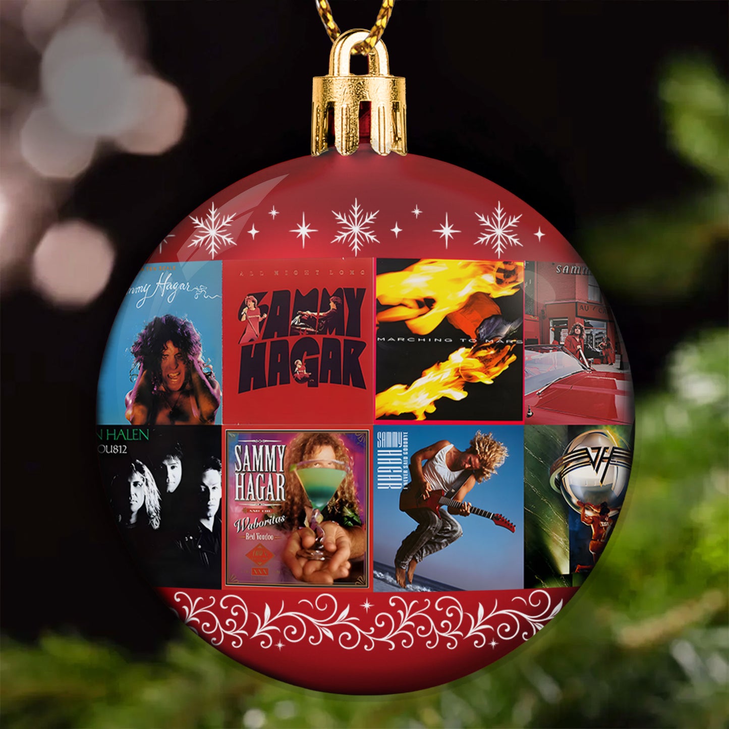 Sammy Hagar Ball Ornament – Rocking the Holidays with the Red Rocker Spirit