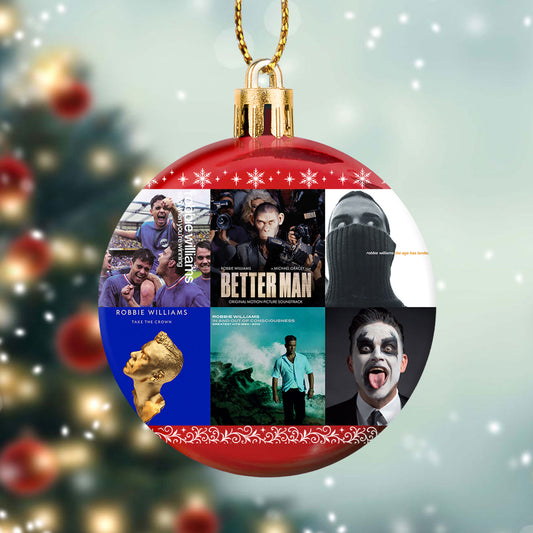 Robbie Williams Ball Ornament – A Festive Gift for Pop Music Fans