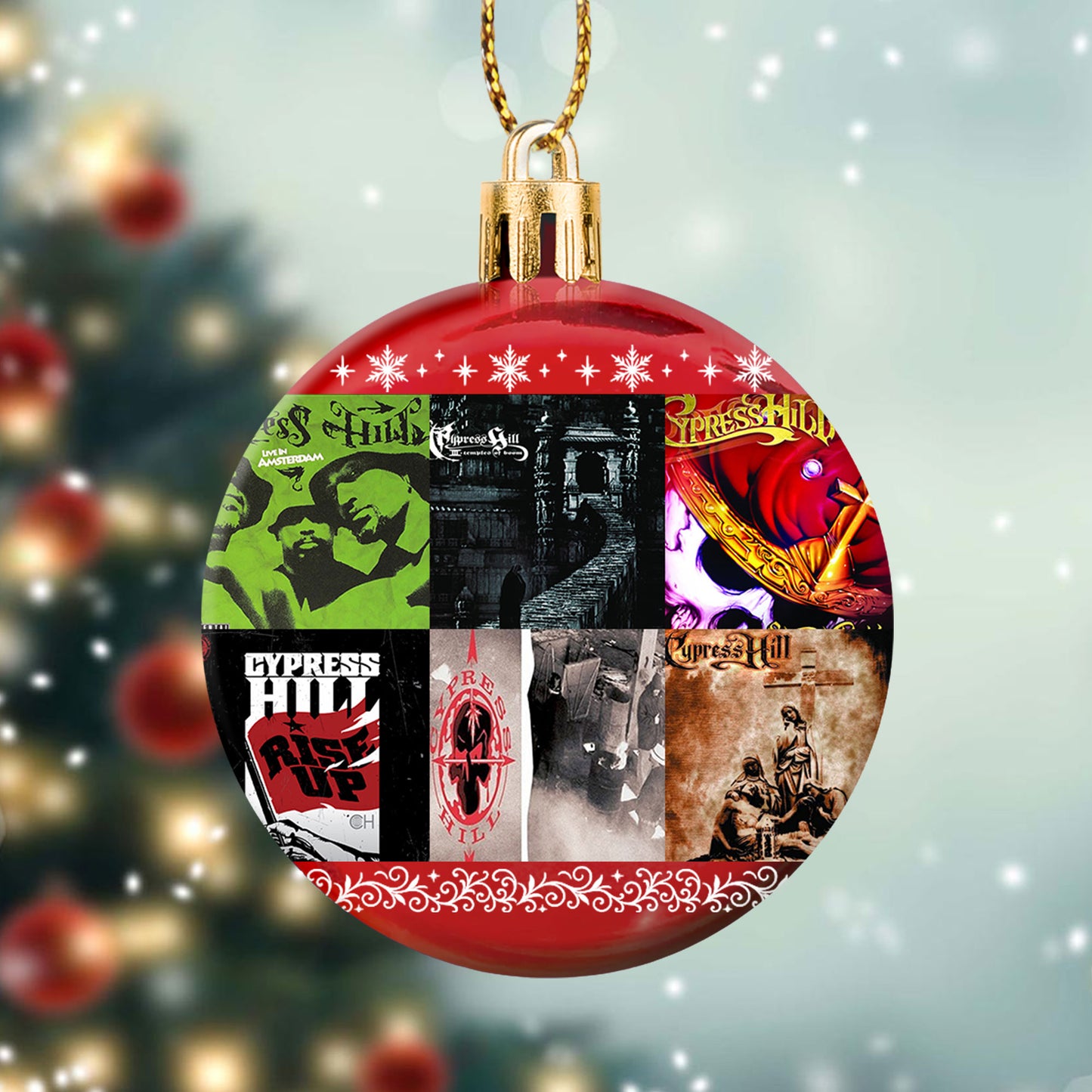 Cypress Hill Album Covers Christmas Ball Ornament