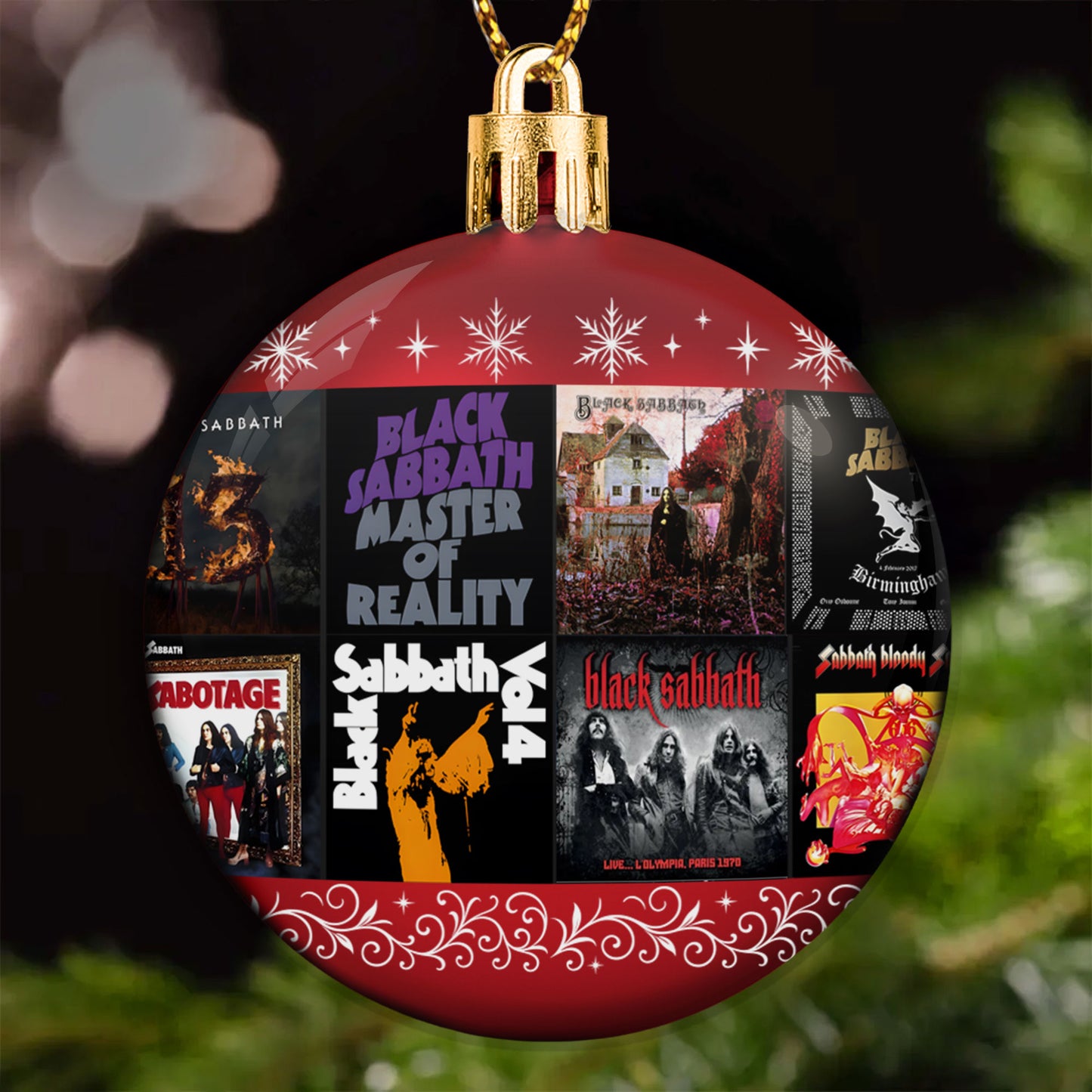 Black Sabbath Ball Ornament – Celebrate the Pioneers of Heavy Metal