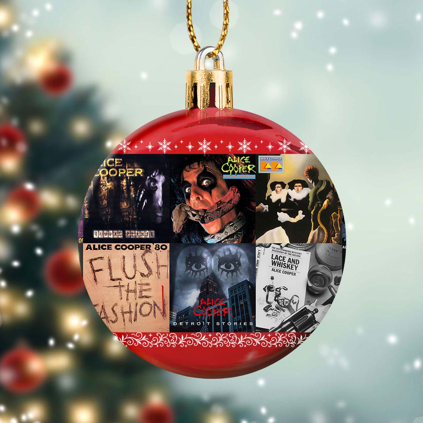 Alice Cooper Ball Ornament – Shock Rock Spirit for the Holidays