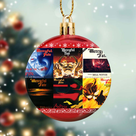 Mercyful Fate Album Collage Ornament – Heavy Metal Christmas Decoration