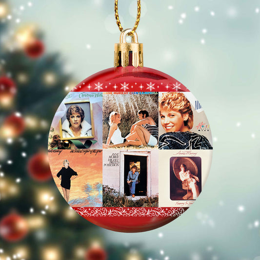 Anne Murray Album Collage Ornament – Classic Country & Pop Christmas Decoration