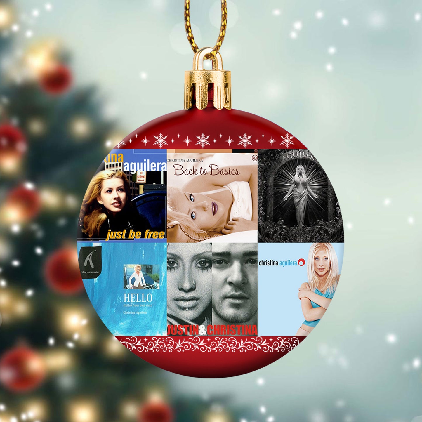 Christina Aguilera Ball Ornament – Pop Diva Elegance for the Holidays