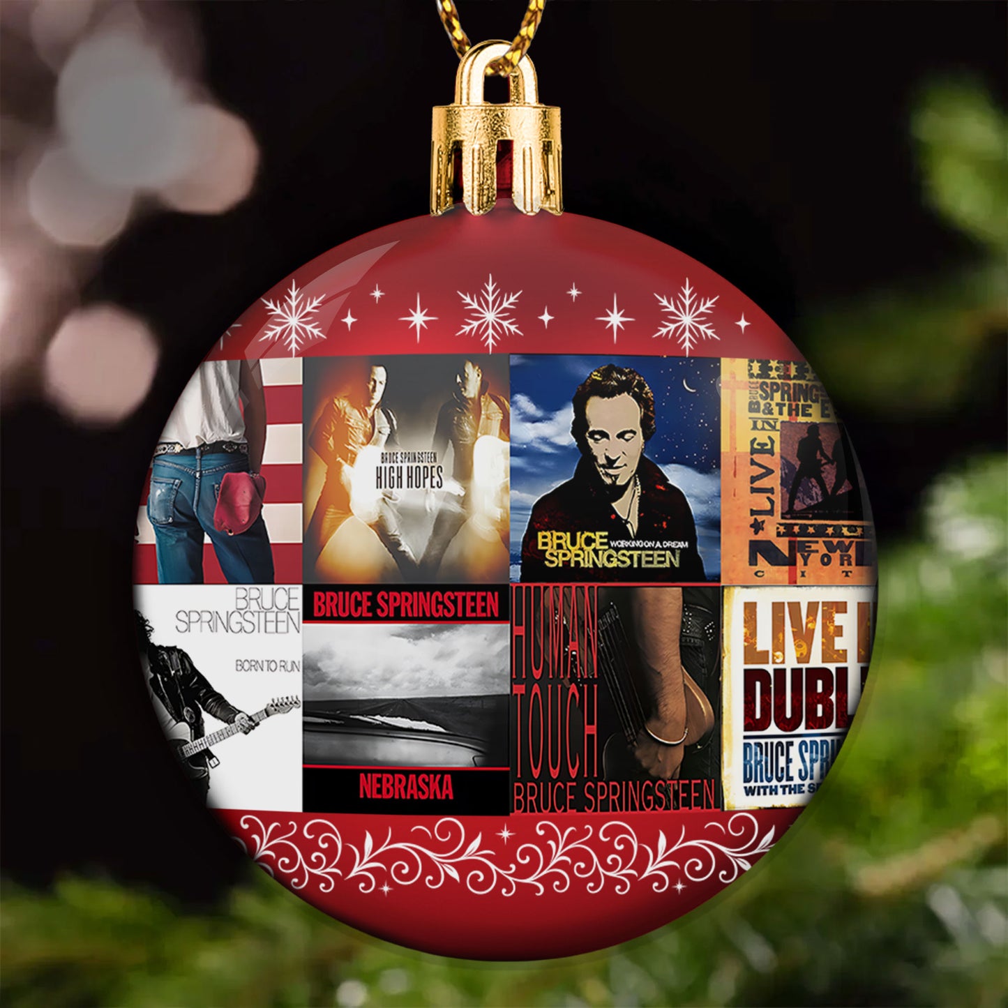 Bruce Springsteen Ball Ornament – A Tribute to The Boss and the Spirit of Rock