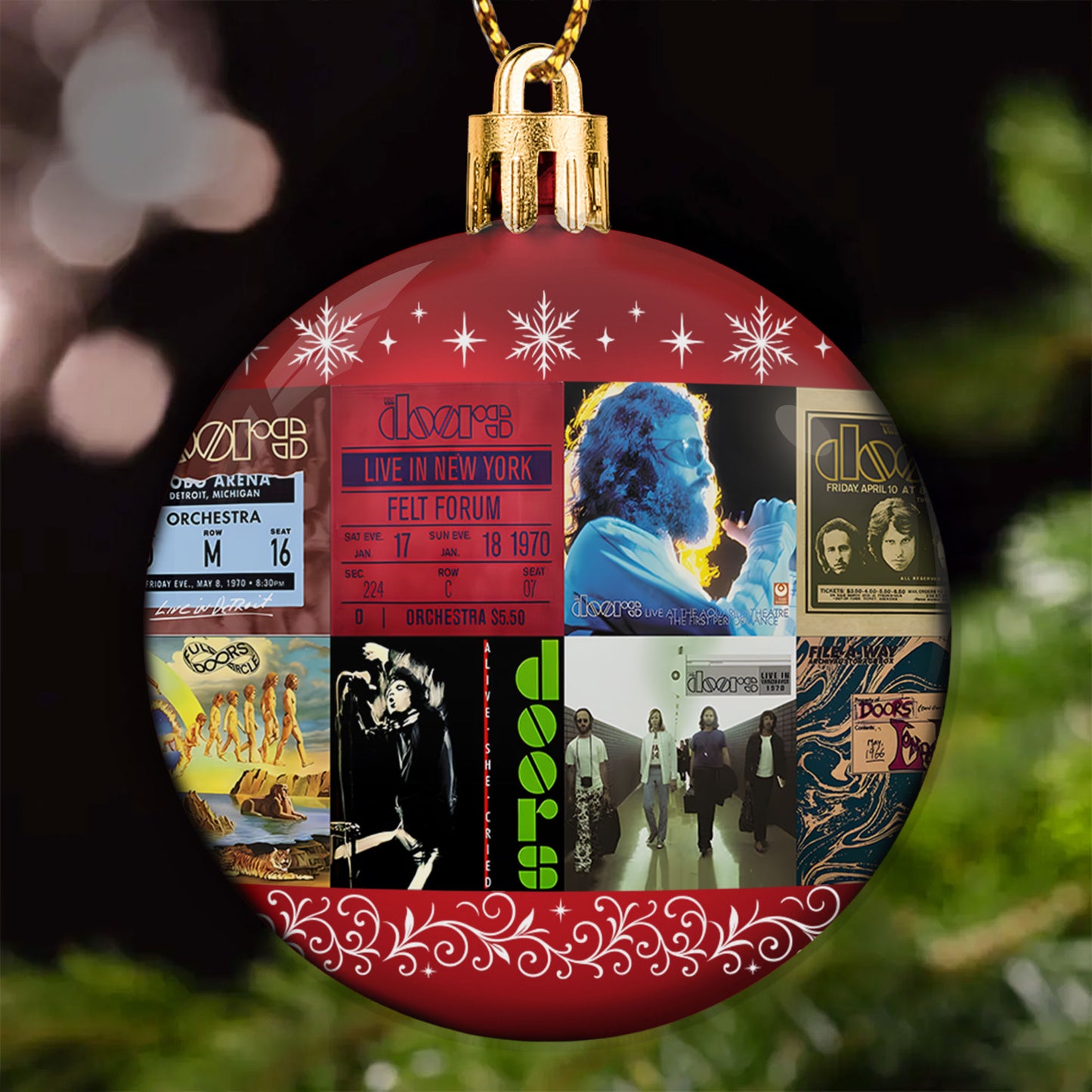 The Doors Ball Ornament – A Psychedelic Tribute to Timeless Rock