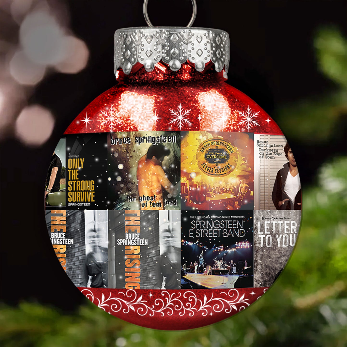 Bruce Springsteen Ball Ornament – A Tribute to The Boss and the Spirit of Rock