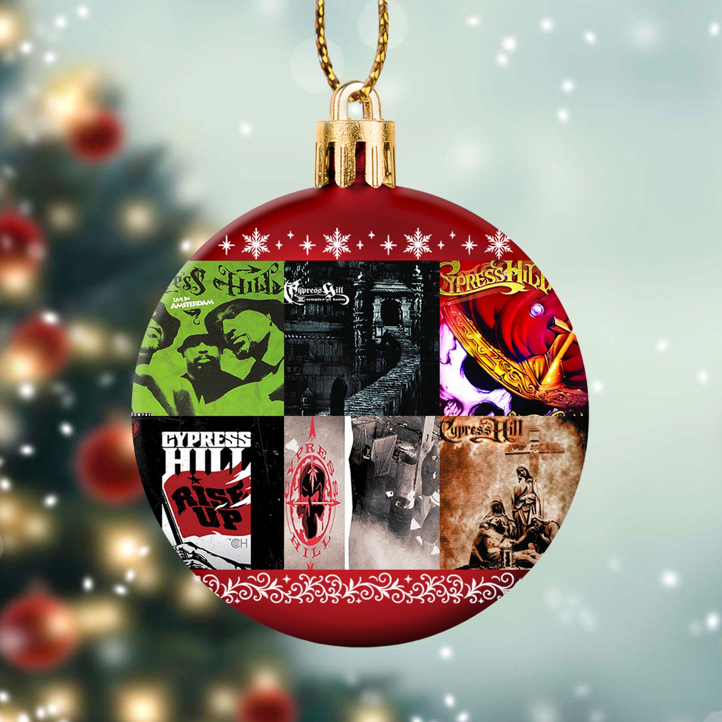 Cypress Hill Album Covers Christmas Ball Ornament