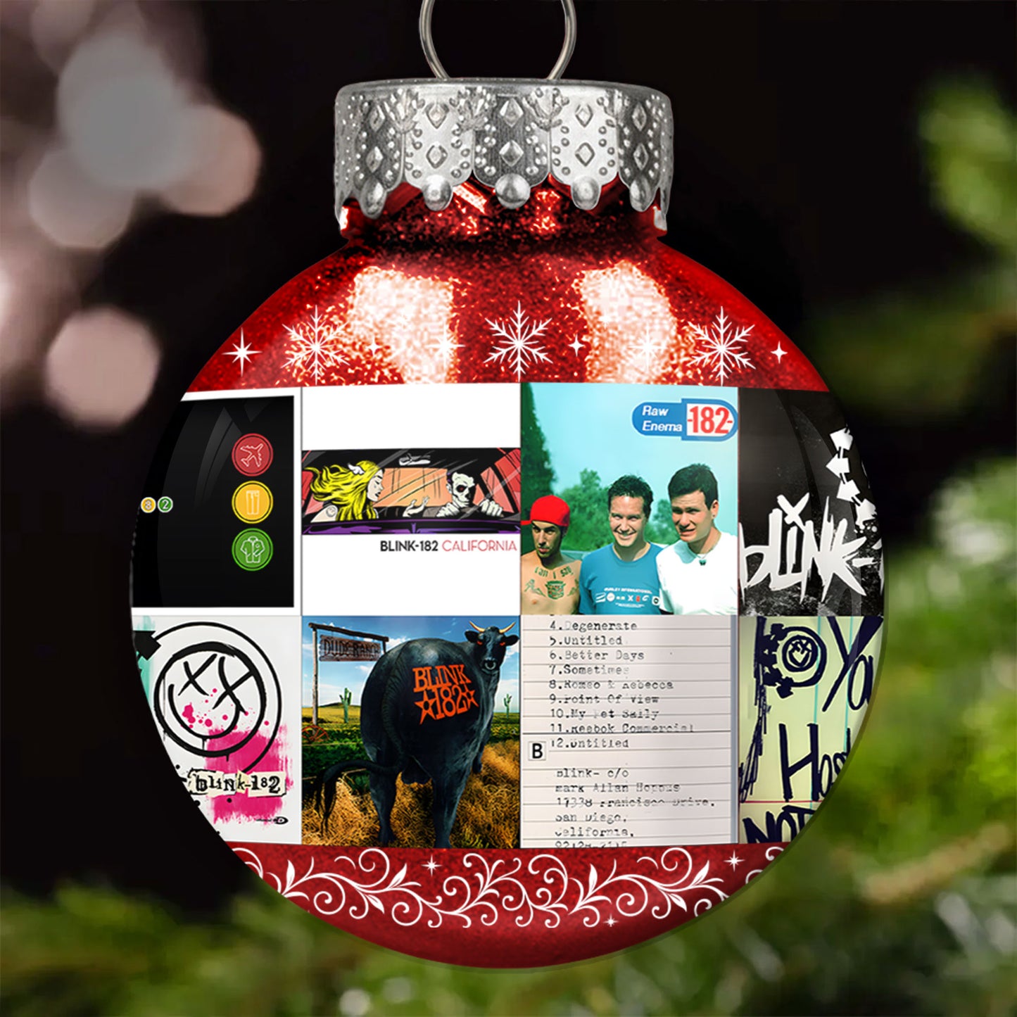 Blink-182 Ball Ornament – A Pop-Punk Holiday for the Young at Heart