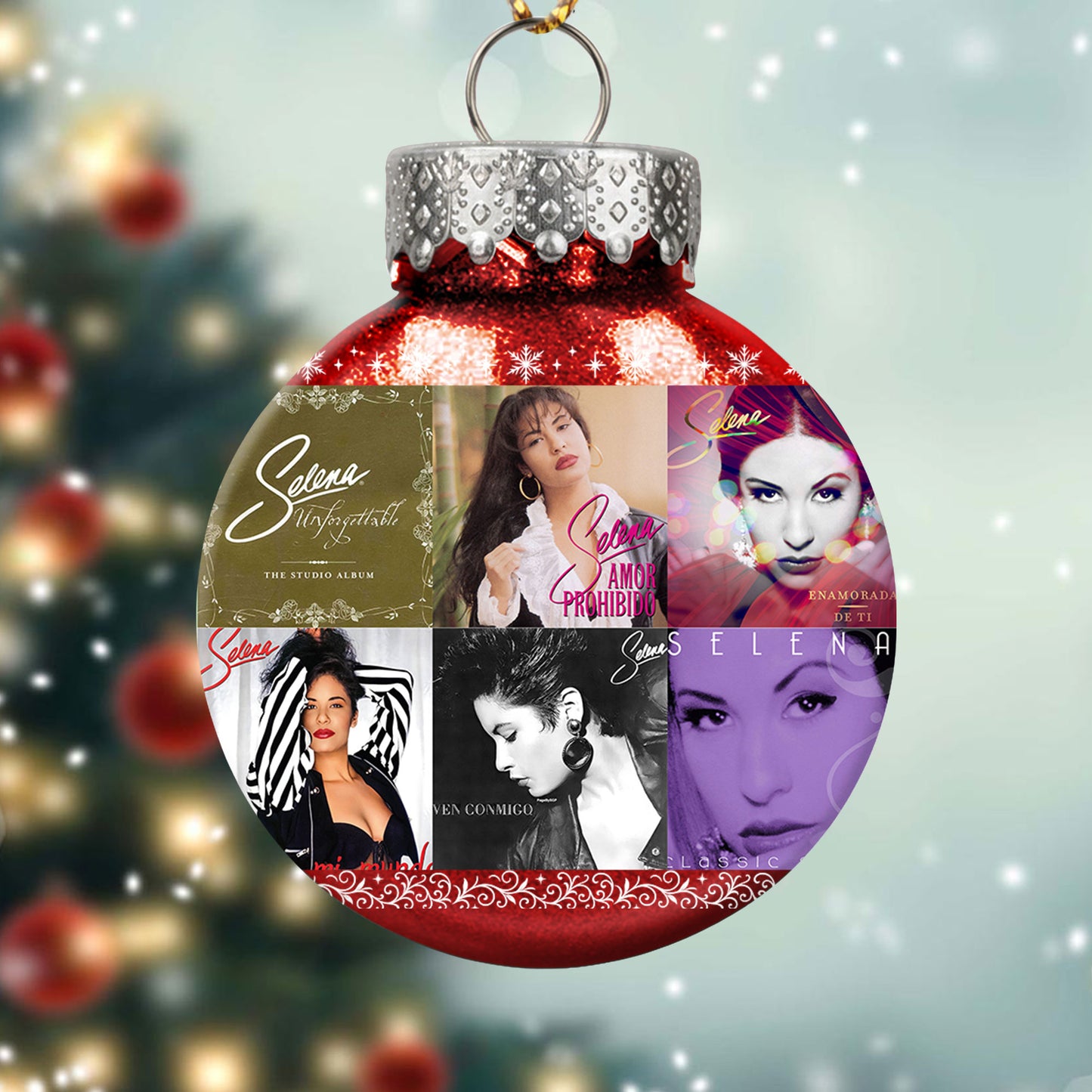 Selena Ball Ornament – A Heartfelt Christmas Gift for True Fans