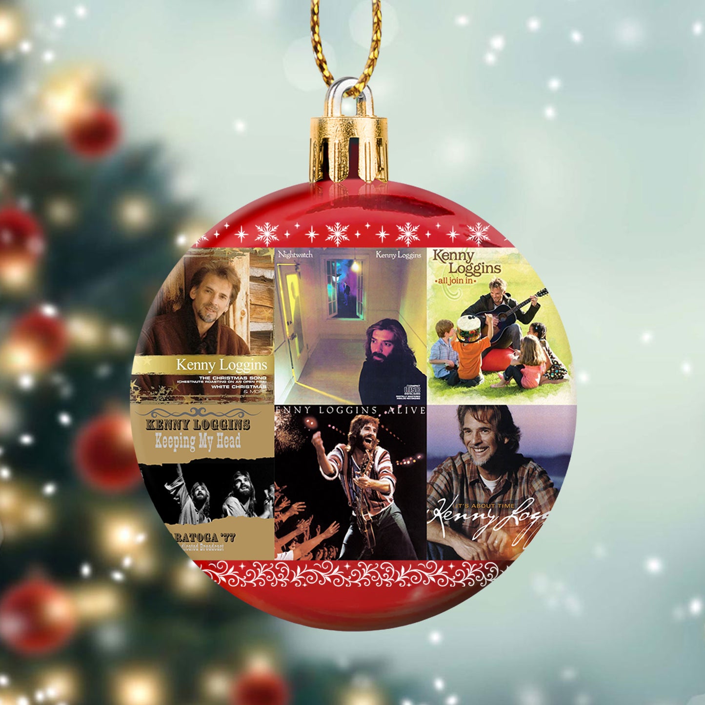 Kenny Loggins Ball Ornament – A Heartwarming Christmas Gift for Music Lovers