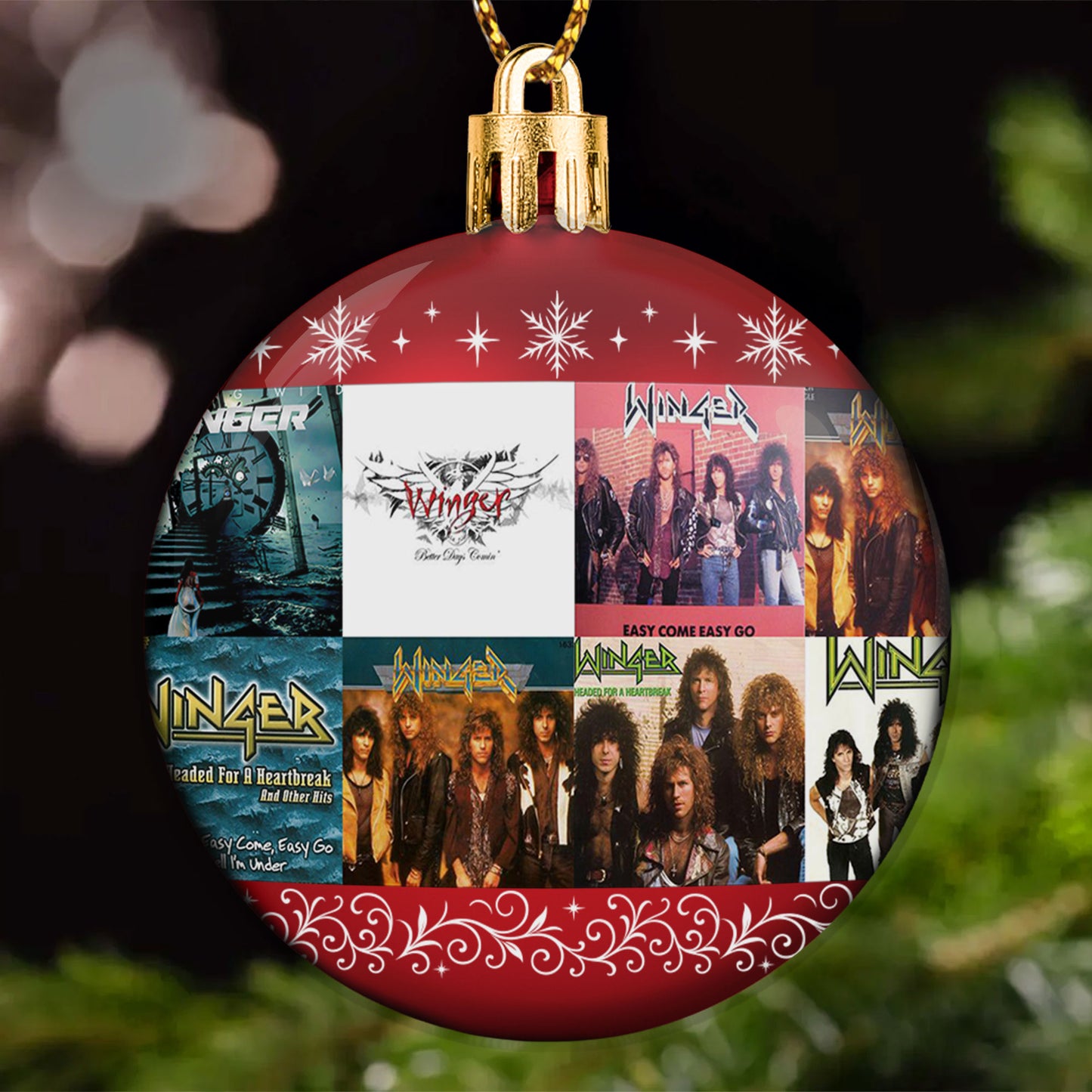 Winger Ball Ornament – Classic Hard Rock Energy