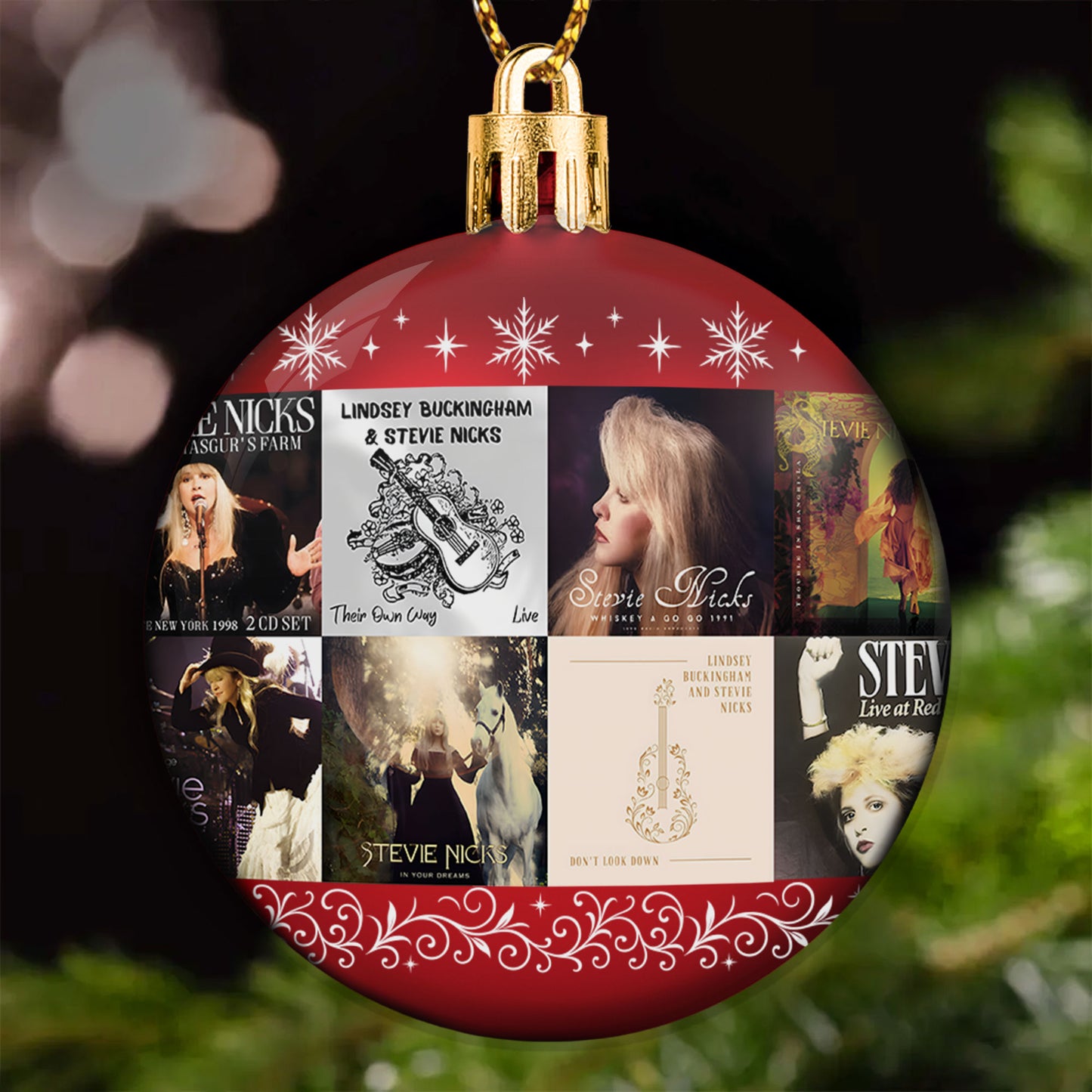 Stevie Nicks Ball Ornament – A Bohemian Tribute to the Queen of Mystical Rock