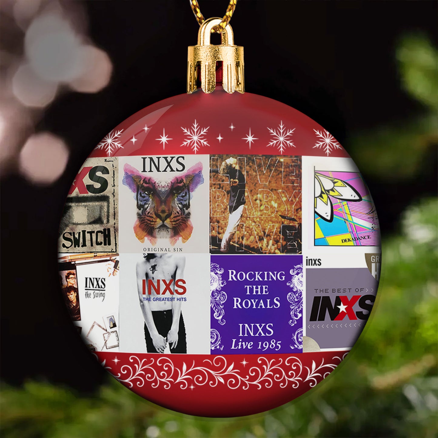 INXS Ball Ornament – Celebrate the Sound of Iconic Rock Energy