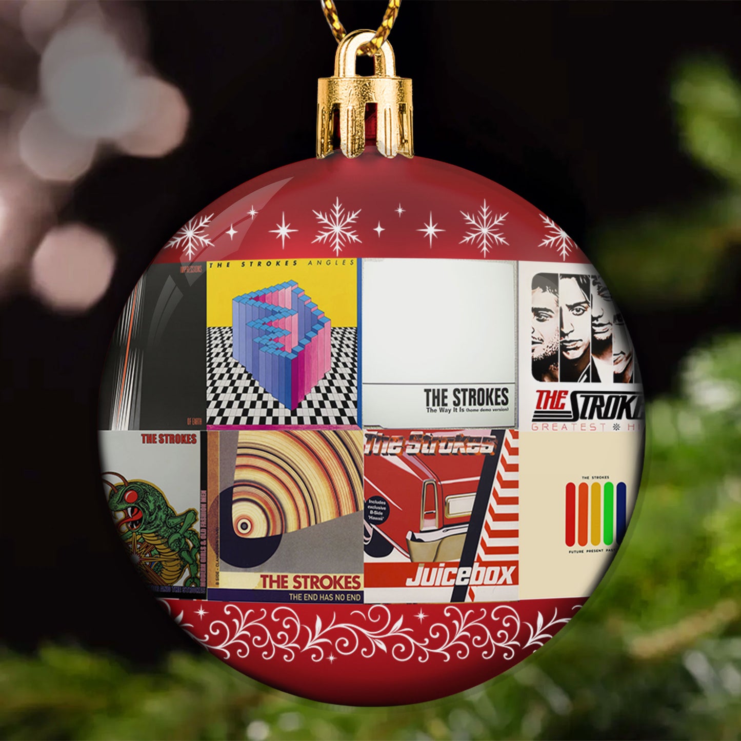 The Strokes Ball Ornament – Indie Rock Energy for the Holidays