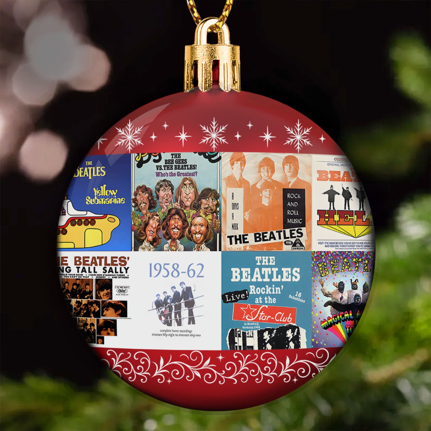 The Beatles Ball Ornament – A Legendary Tribute to Timeless Music