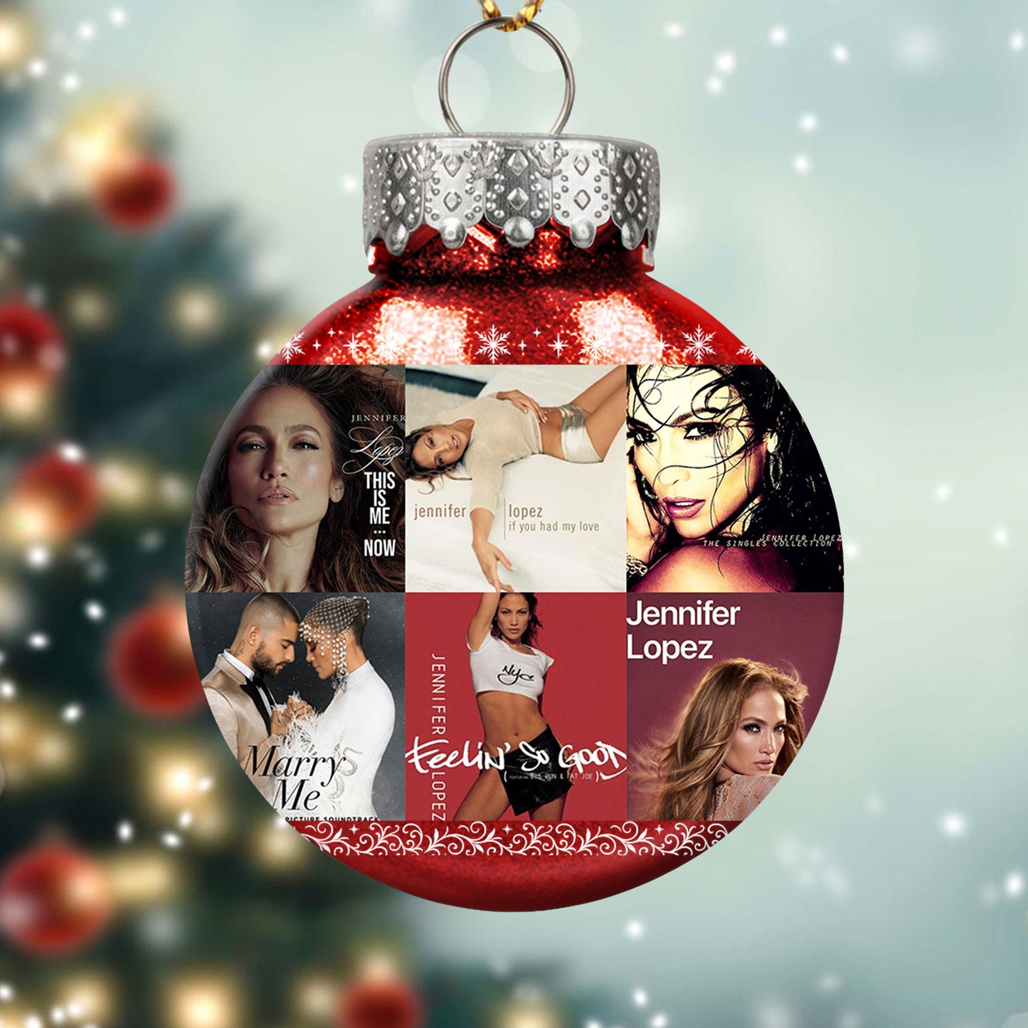 Jennifer Lopez Ball Ornament – Shine Bright with Pop Glamour