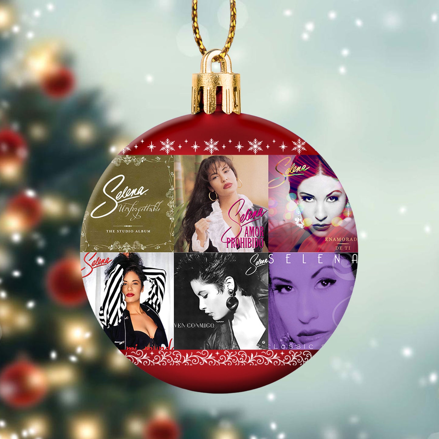 Selena Ball Ornament – A Heartfelt Christmas Gift for True Fans