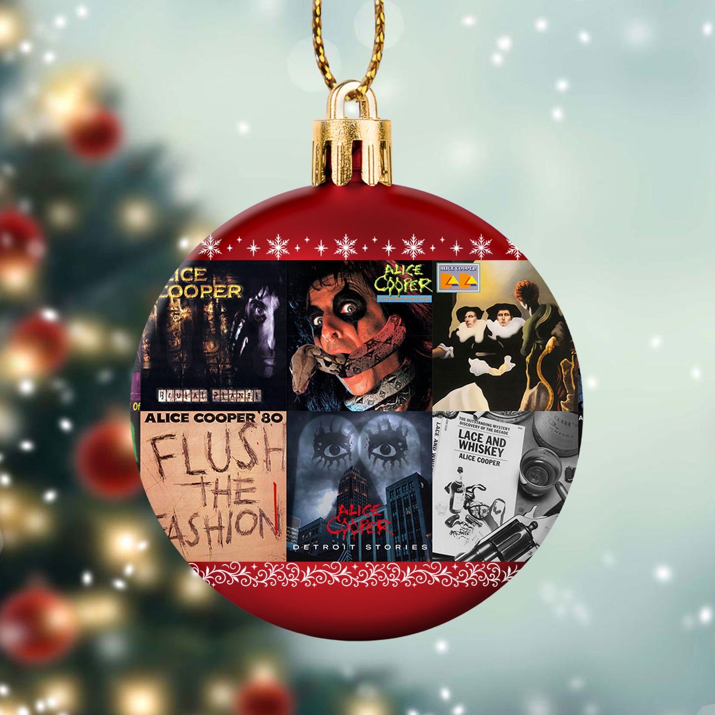 Alice Cooper Ball Ornament – Shock Rock Spirit for the Holidays