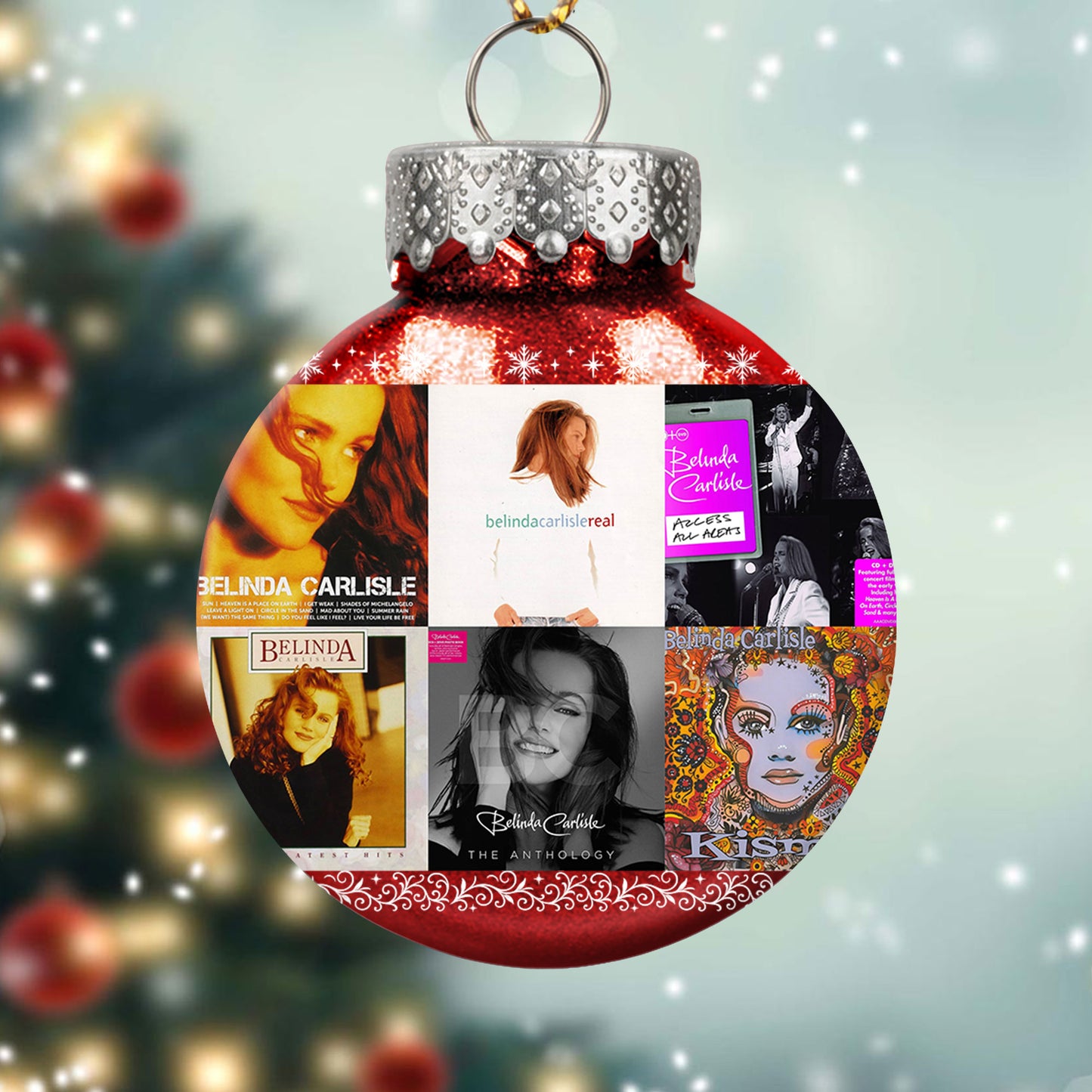 Belinda Carlisle Ball Ornament – Pop Elegance for a Merry Season