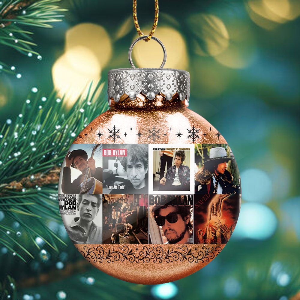 Bob Dylan Ball Ornament – A Tribute to the Poet of Rock and Timeless Melody