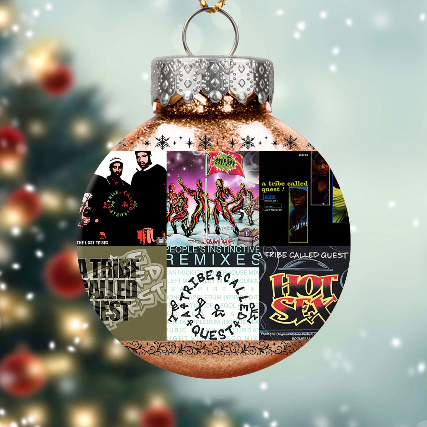 A Tribe Called Quest Ball Ornament – Hip-Hop Legends in Holiday Style