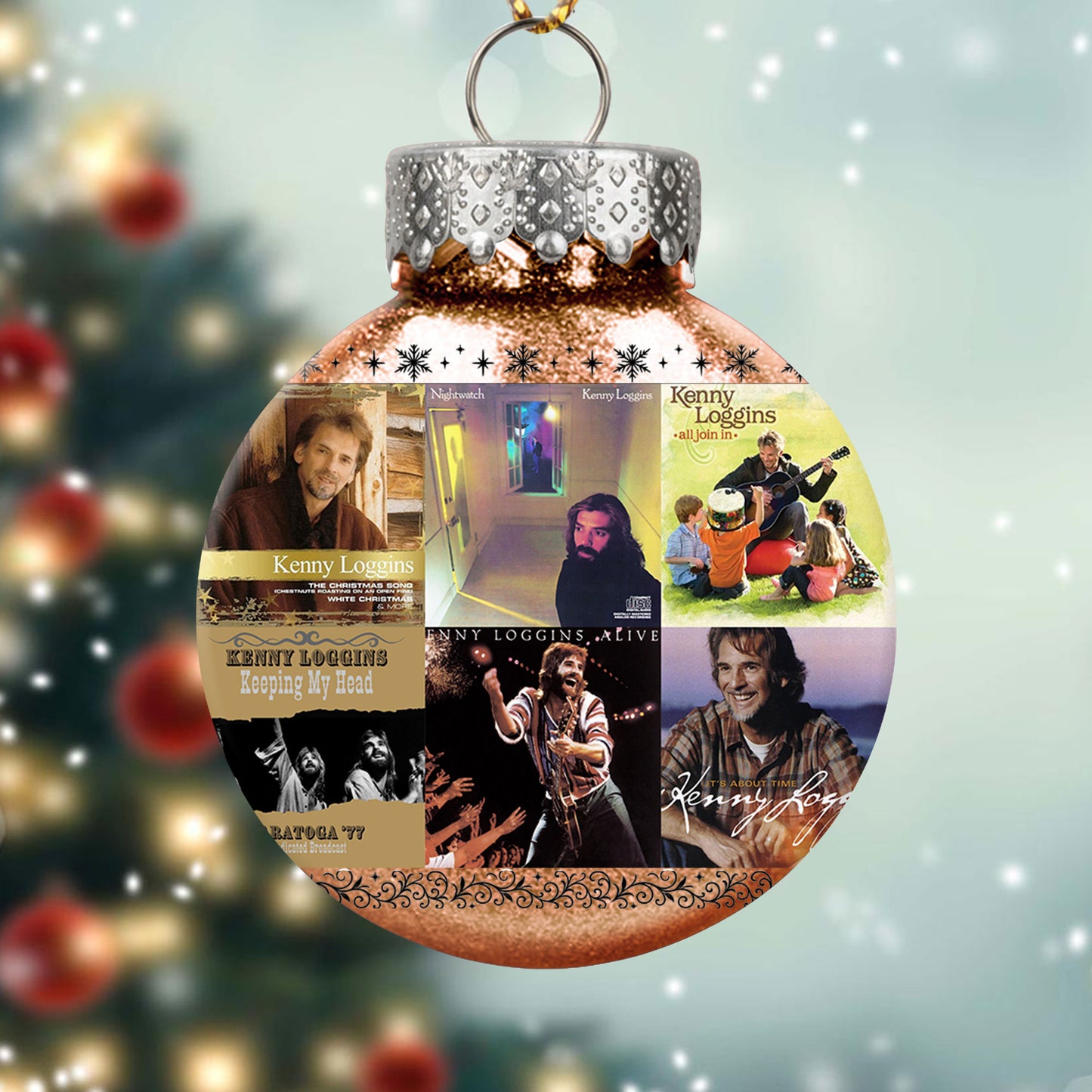 Kenny Loggins Ball Ornament – A Heartwarming Christmas Gift for Music Lovers
