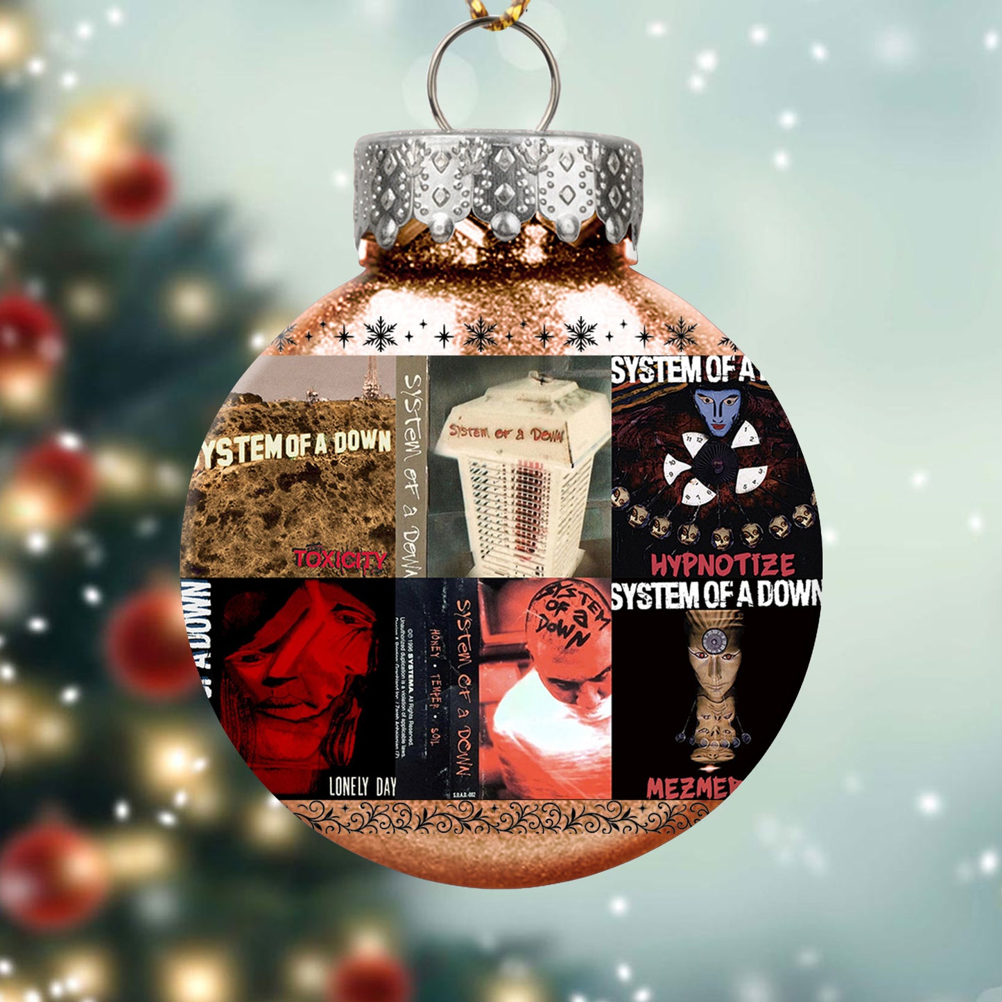 System of a Down Ball Ornament – A Bold Christmas Gift for True Rock Fans
