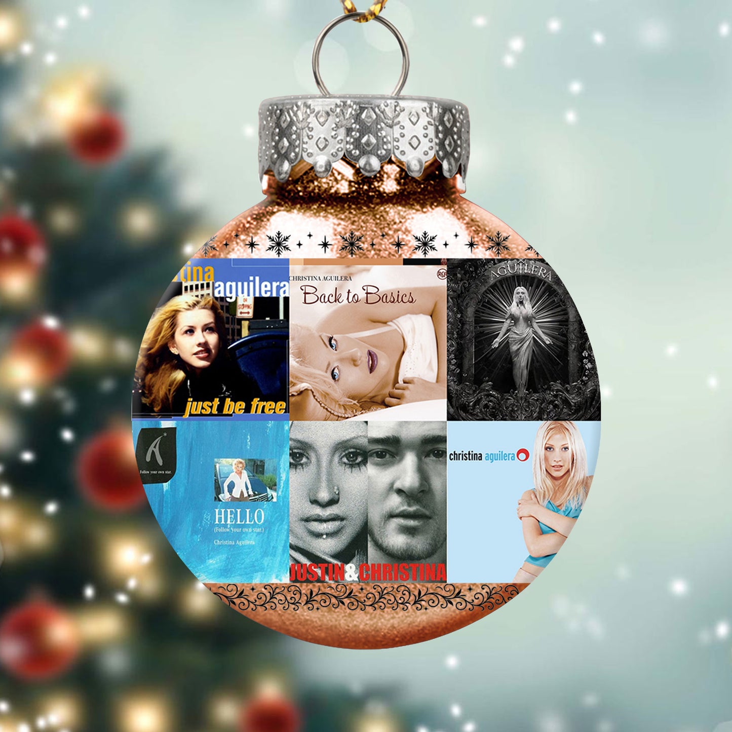 Christina Aguilera Ball Ornament – Pop Diva Elegance for the Holidays