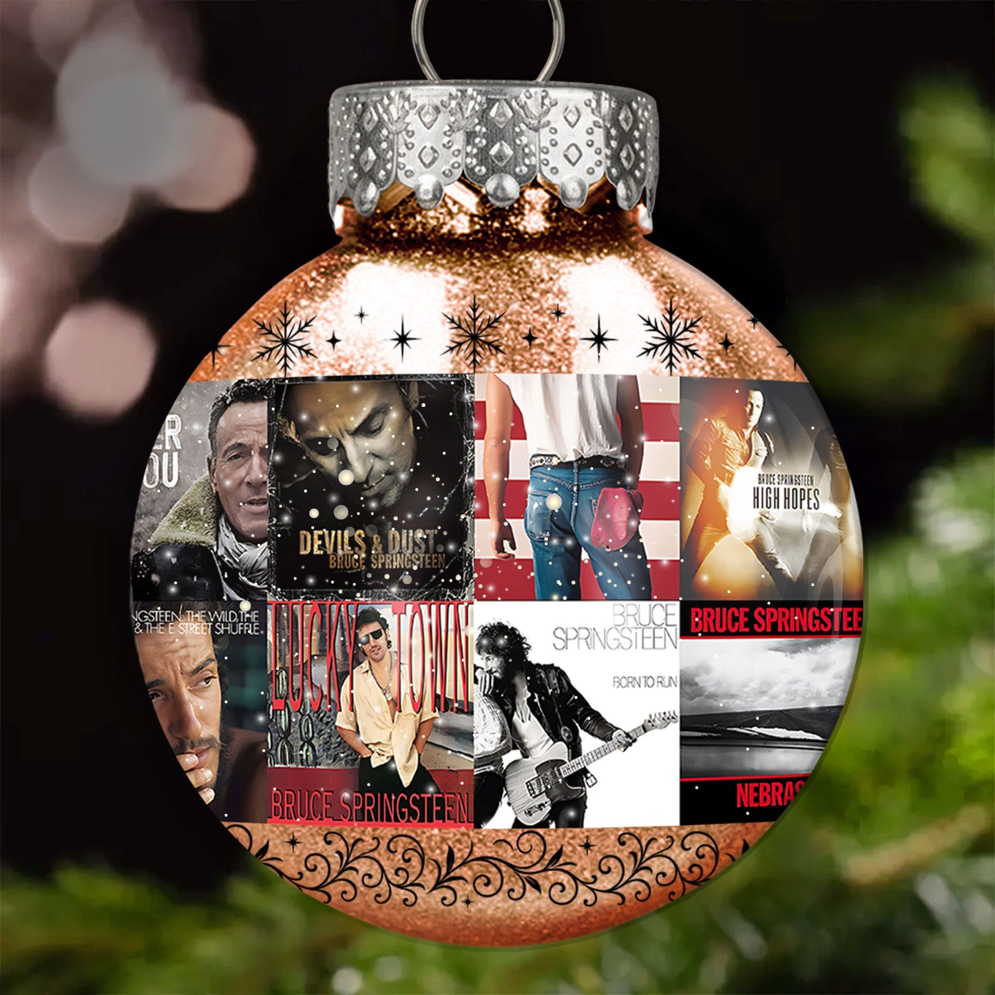 Bruce Springsteen Ball Ornament – A Tribute to The Boss and the Spirit of Rock