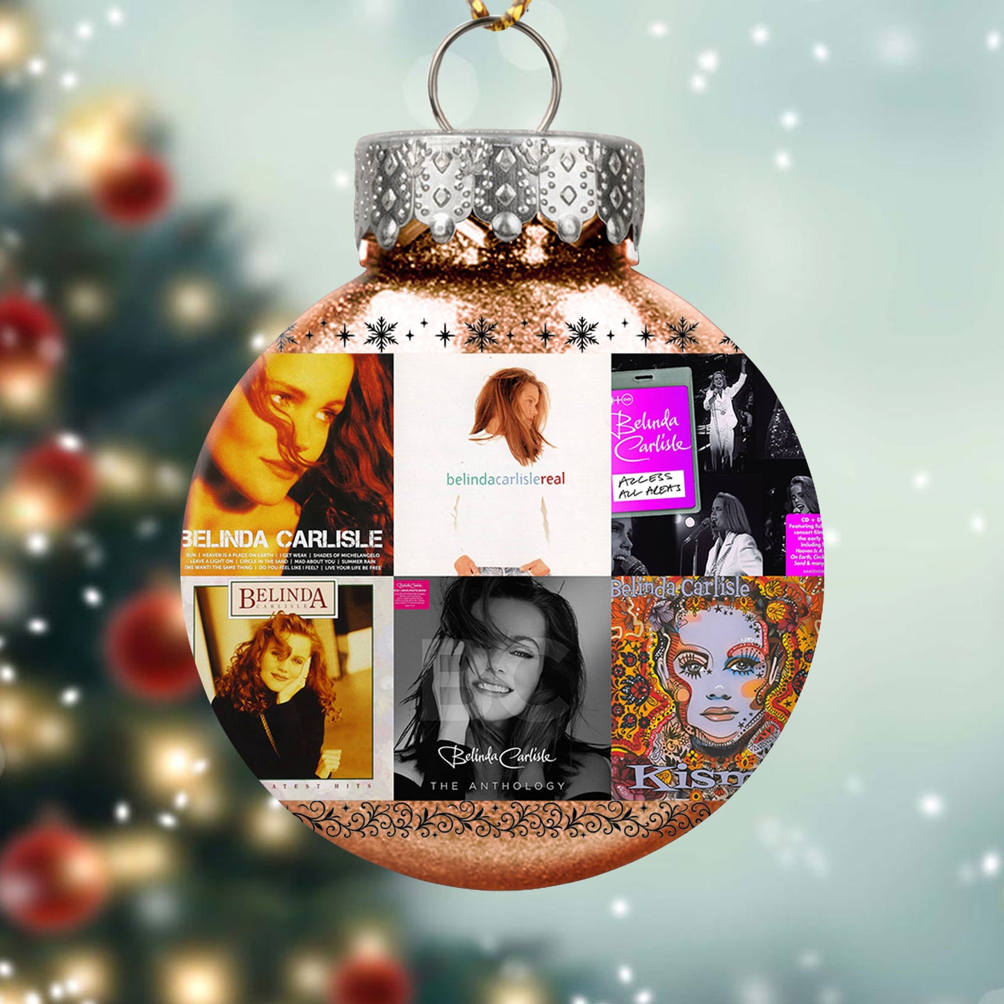 Belinda Carlisle Ball Ornament – Pop Elegance for a Merry Season