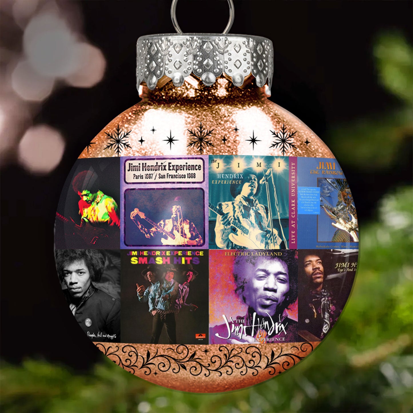 Jimi Hendrix Ball Ornament – Ignite Your Holidays with Legendary Energy