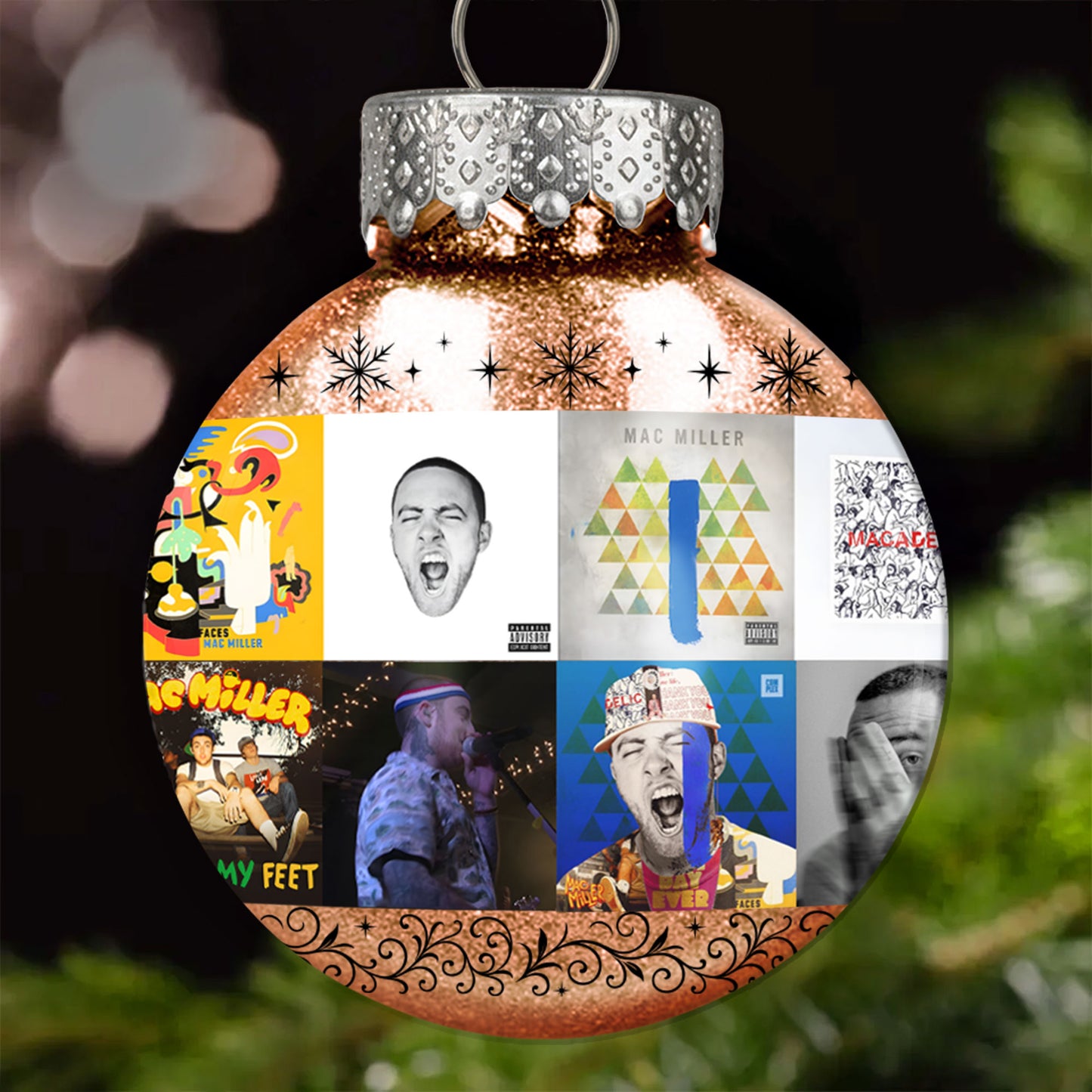 Mac Miller Ball Ornament – A Tribute to Timeless Vibes and Soulful Sound