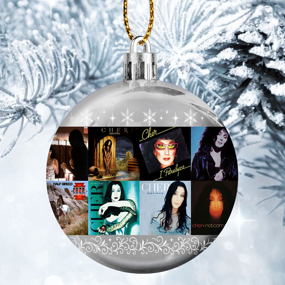 Cher Ball Ornament – A Dazzling Celebration of Glamour, Strength, and Timeless Hits