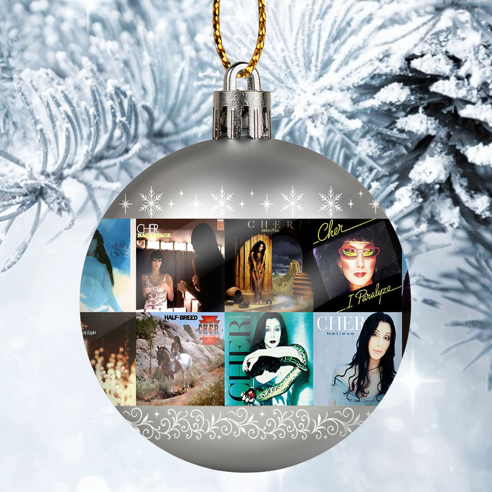 Cher Ball Ornament – A Dazzling Celebration of Glamour, Strength, and Timeless Hits