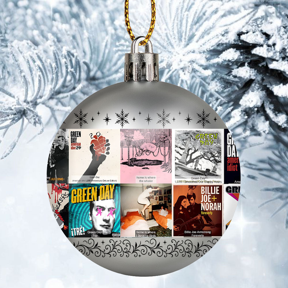 Green Day Ball Ornament – Rock the Holidays with Punk Spirit