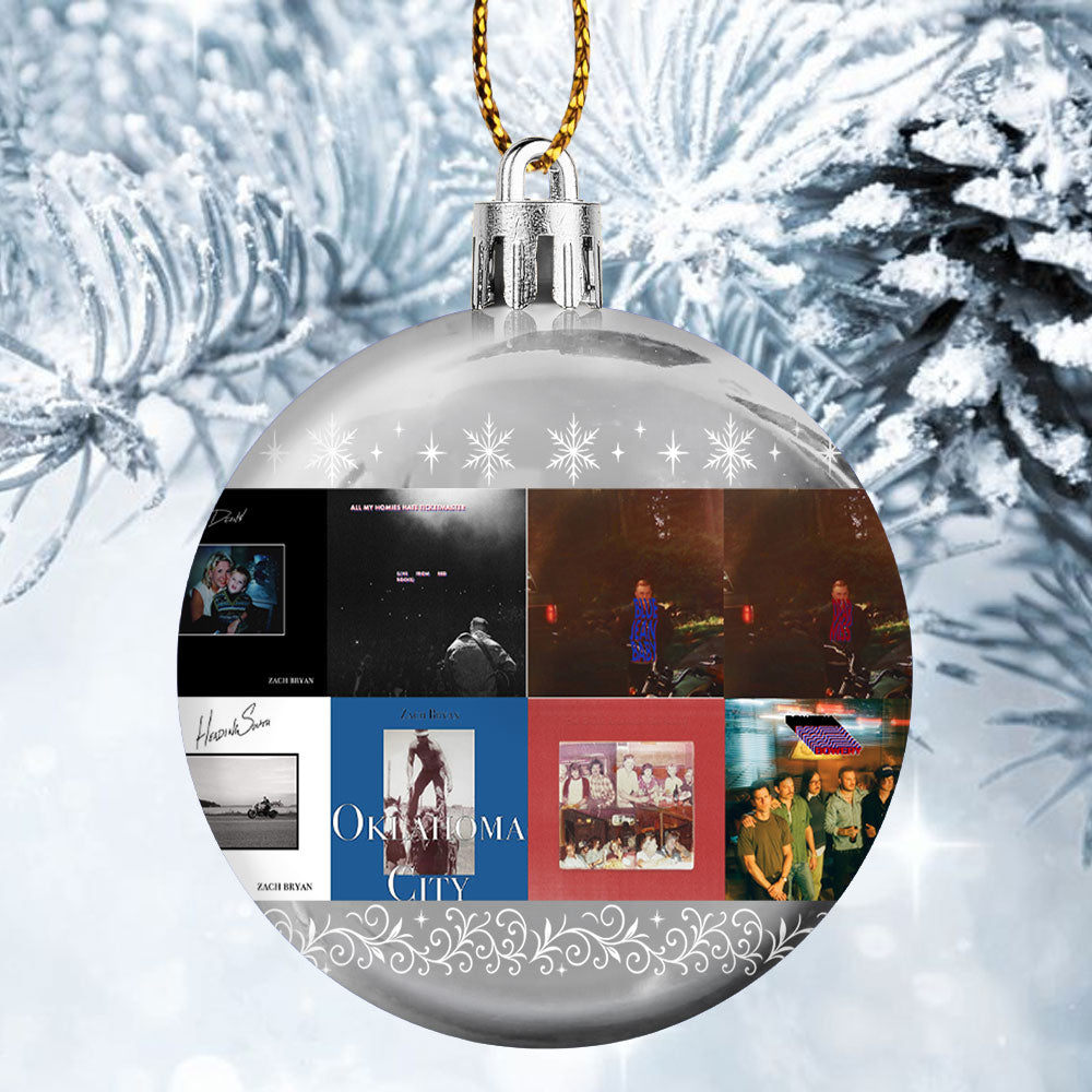 Zach Bryan Ball Ornament – Heartfelt Country Spirit for the Holidays
