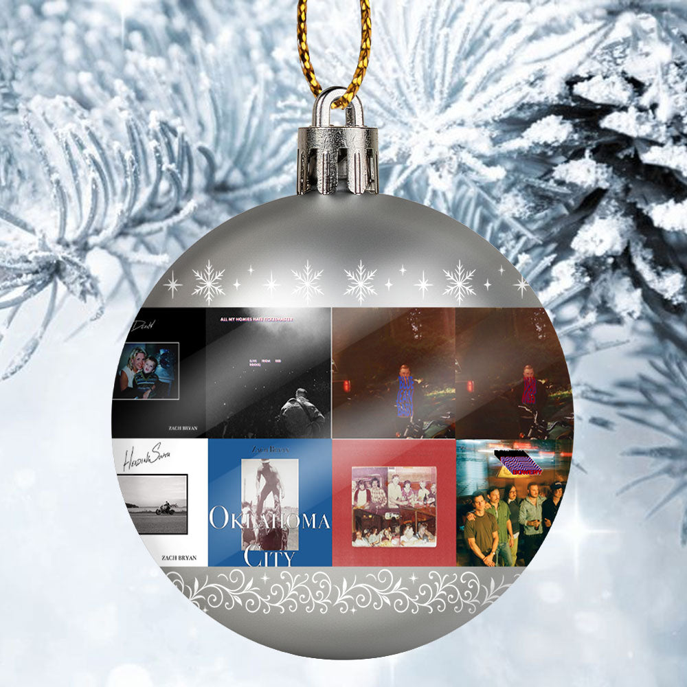 Zach Bryan Ball Ornament – Heartfelt Country Spirit for the Holidays