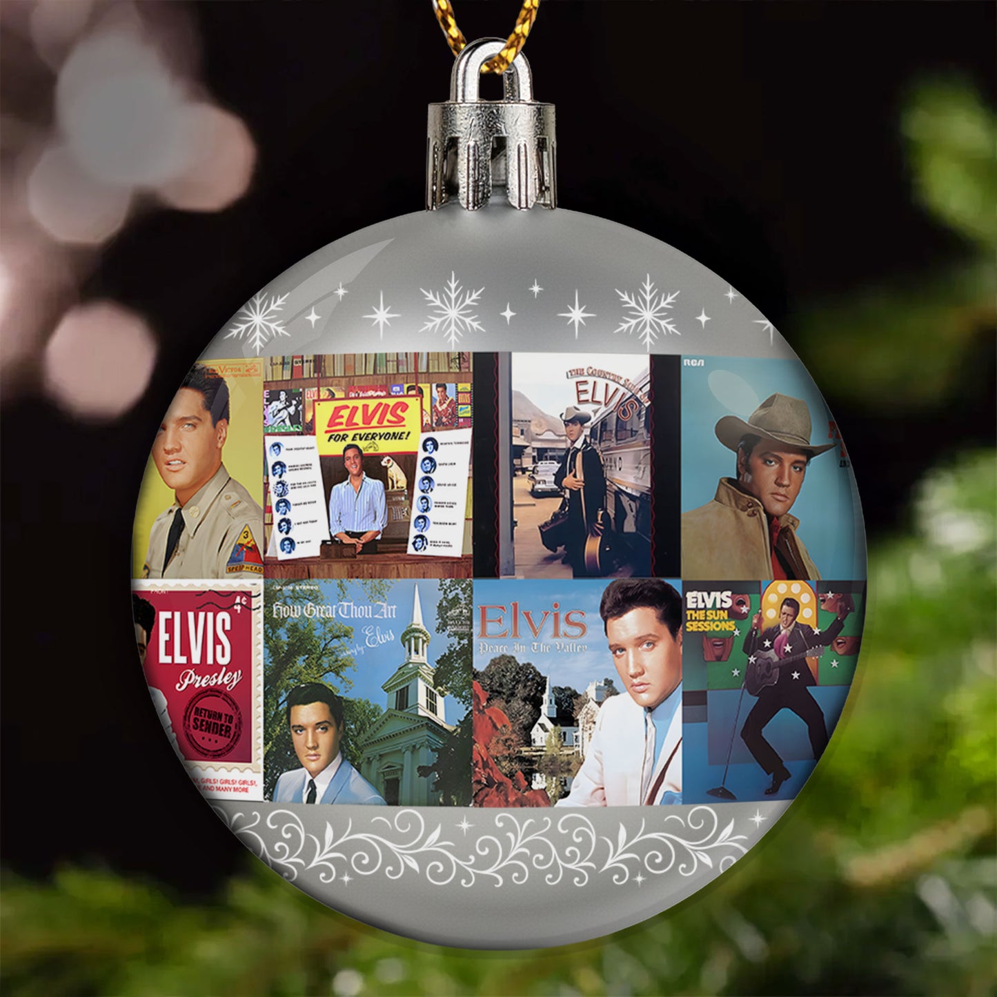Elvis Presley Ball Ornament – A Rock ’n’ Roll Legend Wrapped in Holiday Spirit