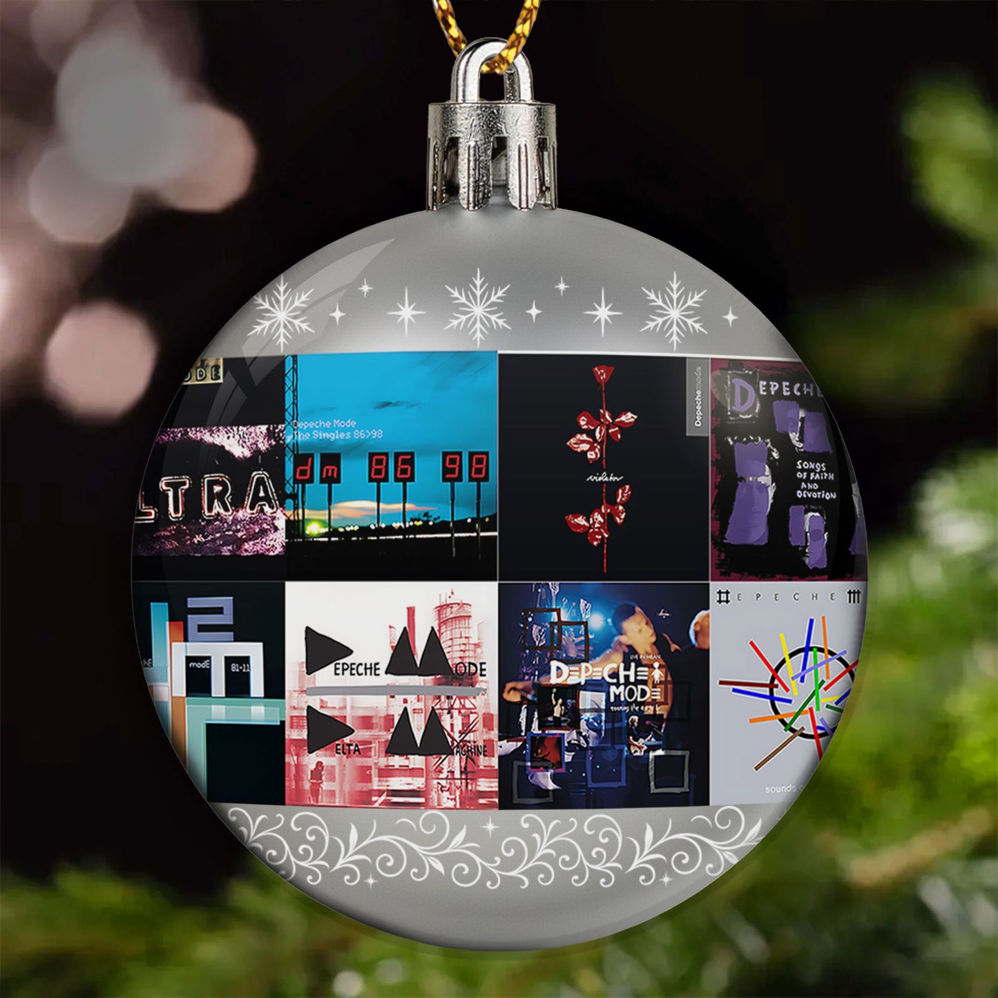 Depeche Mode Ball Ornament – A Synthwave Symphony for the Holiday Season
