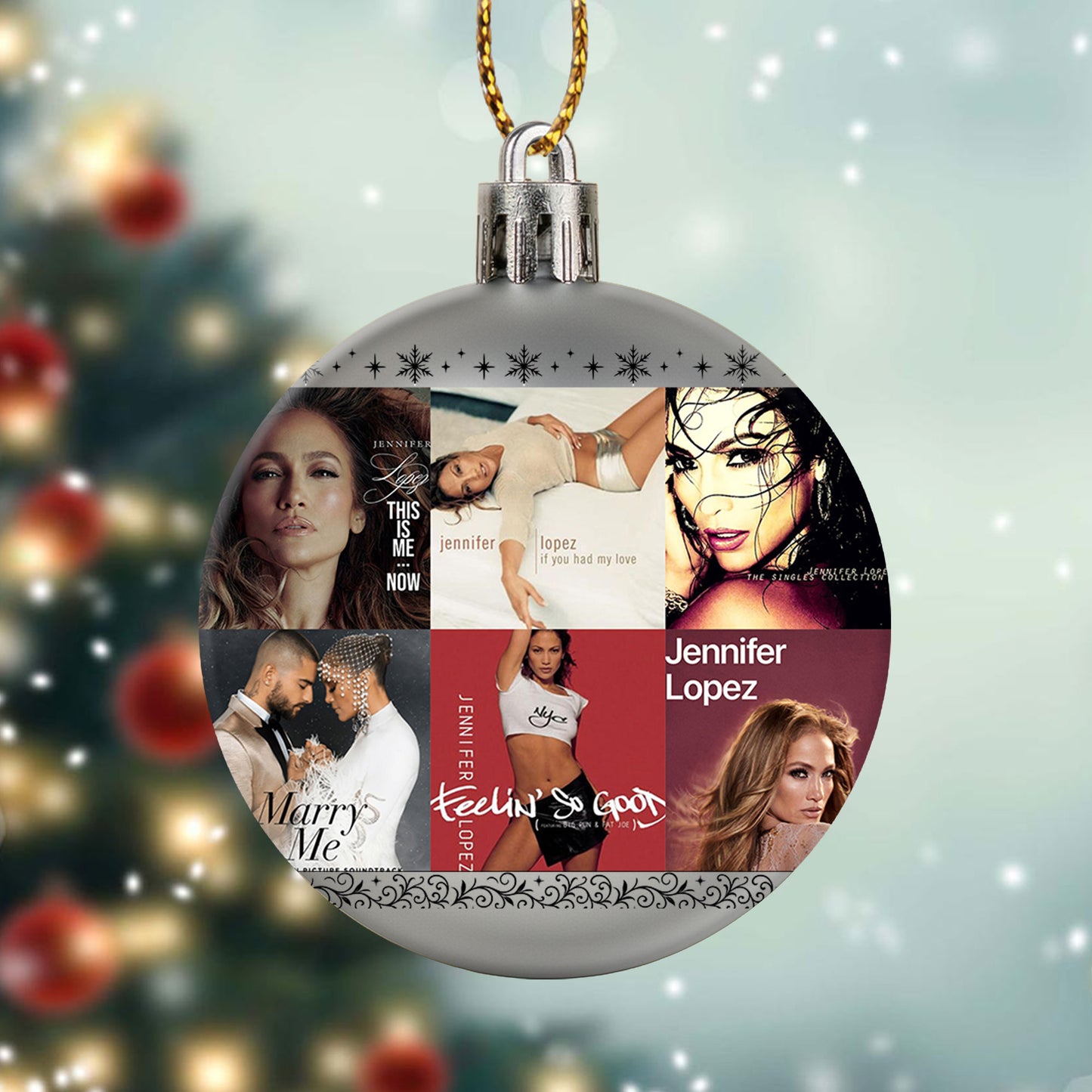 Jennifer Lopez Ball Ornament – Shine Bright with Pop Glamour