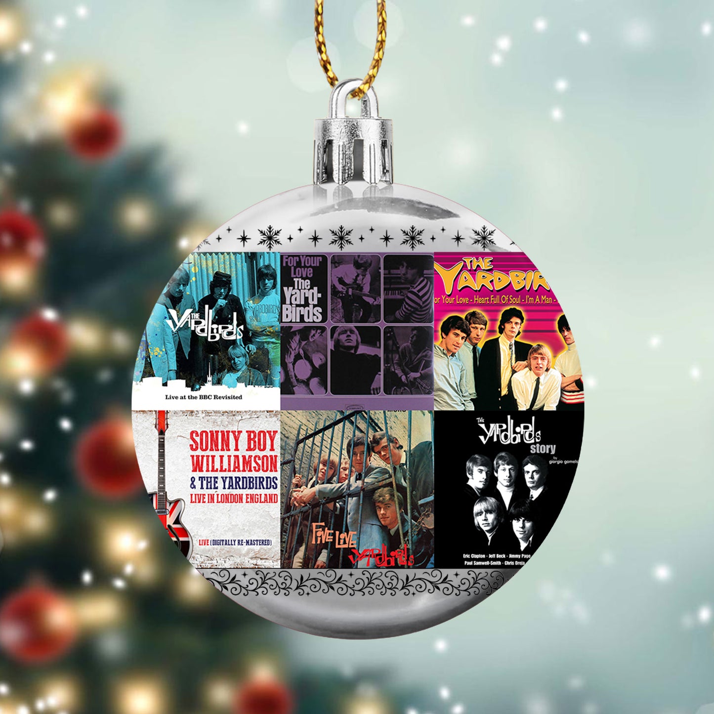 The Yardbirds Album Collage Ornament – Classic Rock Christmas Decoration