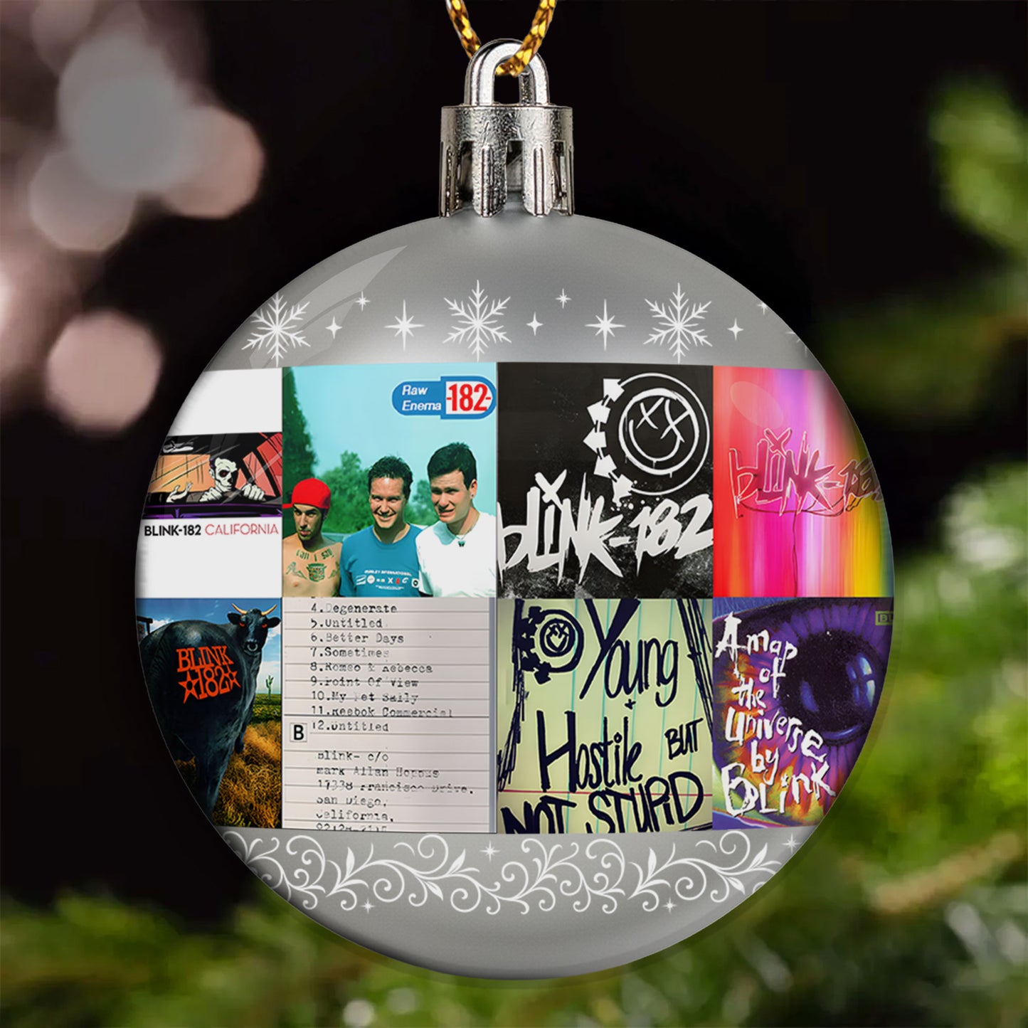 Blink-182 Ball Ornament – A Pop-Punk Holiday for the Young at Heart