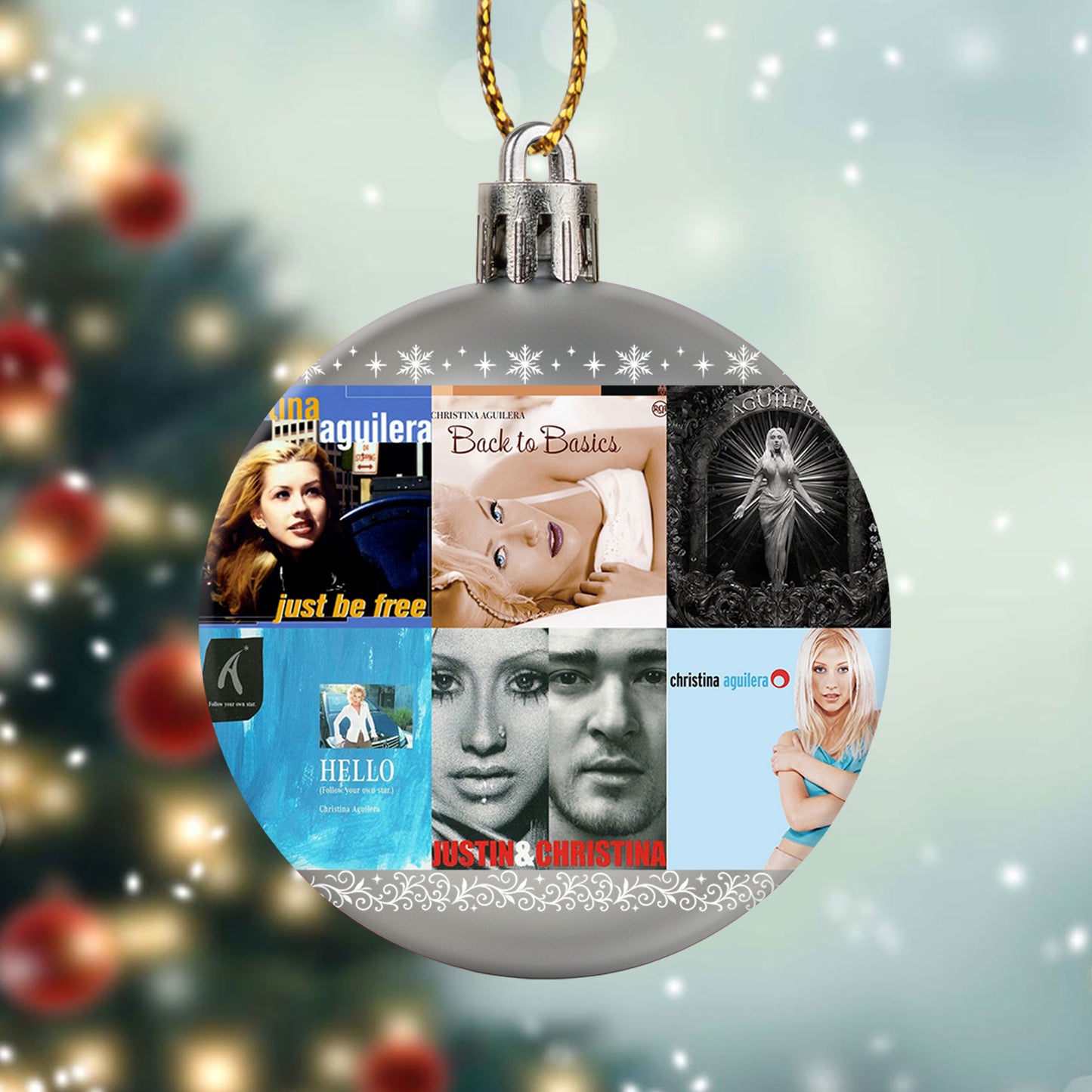 Christina Aguilera Ball Ornament – Pop Diva Elegance for the Holidays